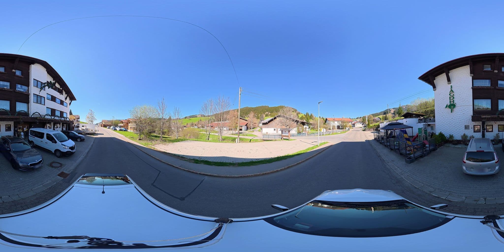 Street view near Hotel Jagdhof, Tannheim