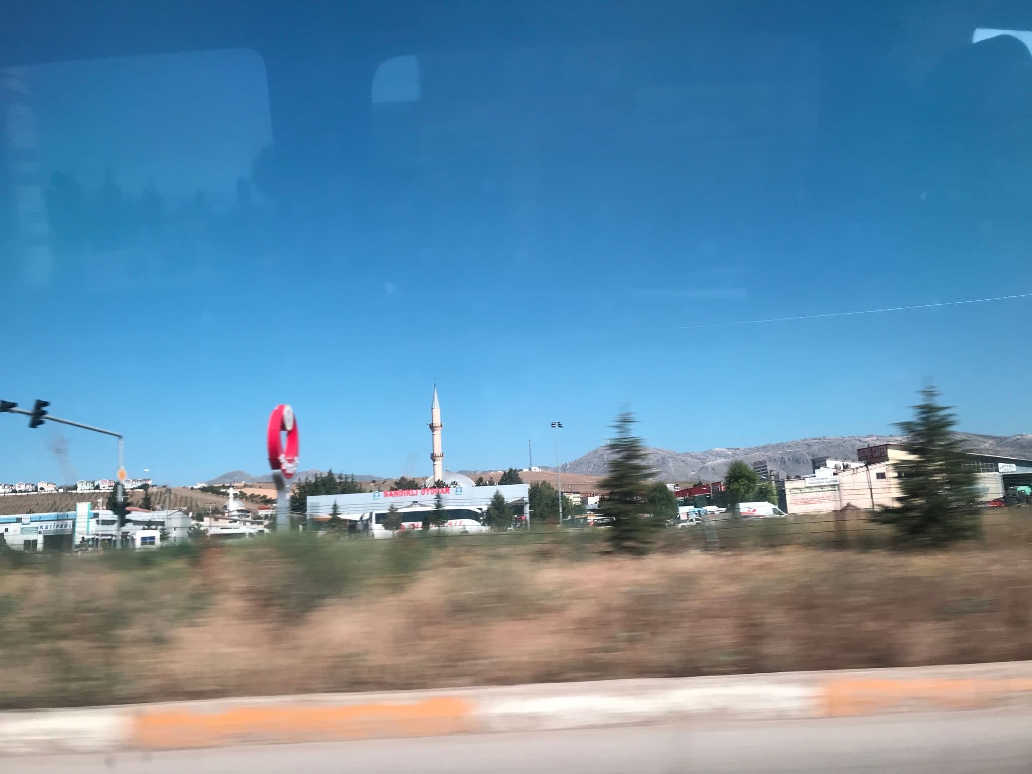 Street view near Kırkbınar Hotel ve Restaurant, Sandıklı — © ferahkoksal (CC BY-SA · Mapillary)