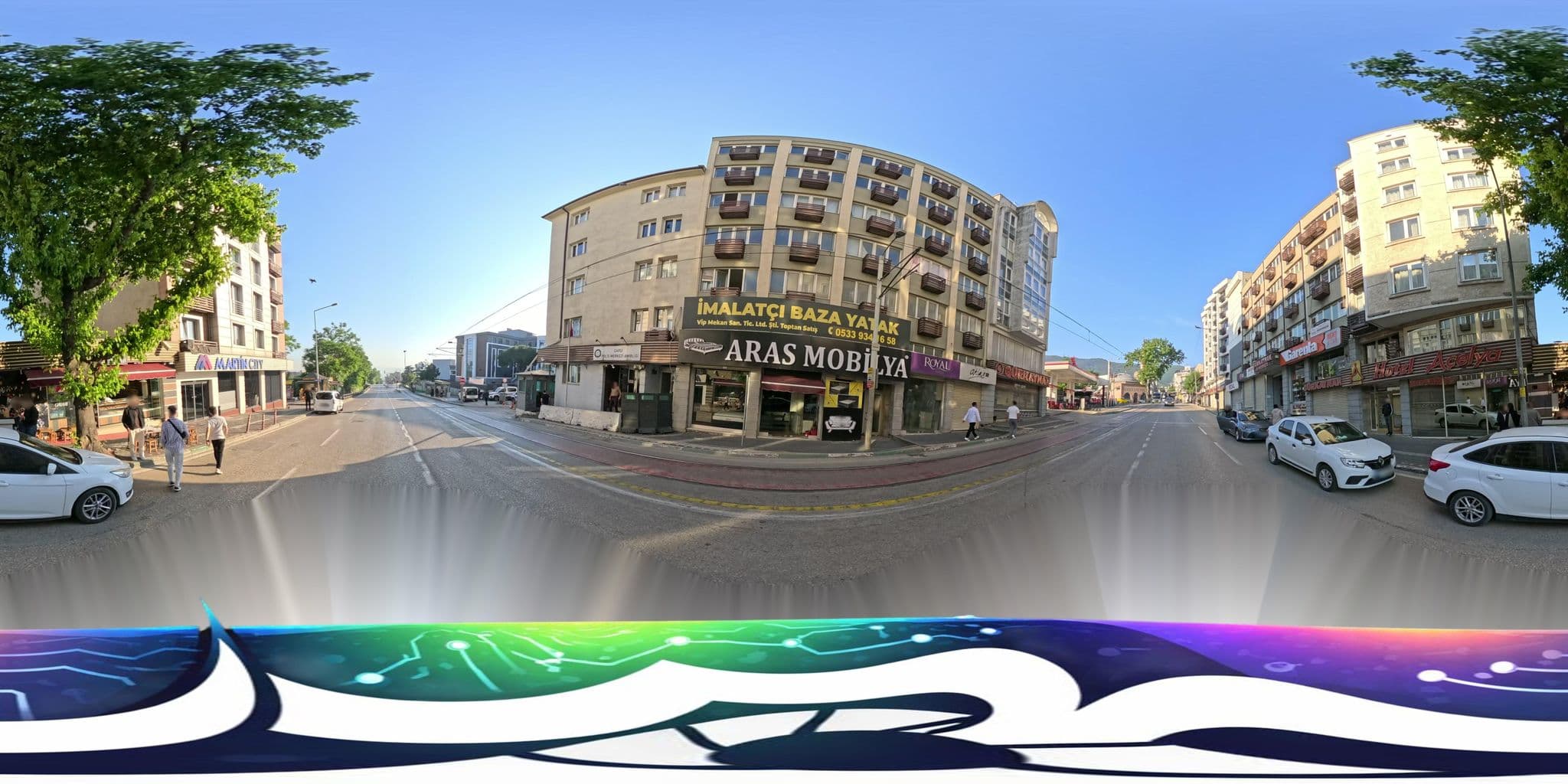Street view near Hotel Elegance Heykel, Bursa — © burakonder (CC BY-SA · Mapillary)