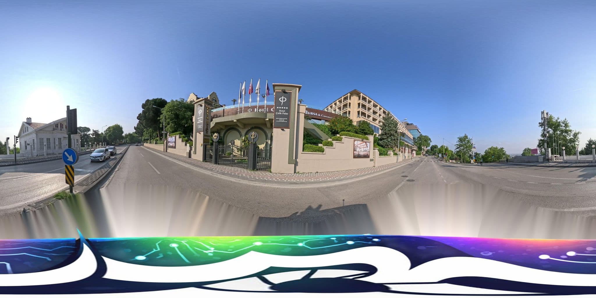 Street view near Atatürk Palas A Luxury Collection Thermal Spa & Convention Center, Bursa — © burakonder (CC BY-SA · Mapillary)