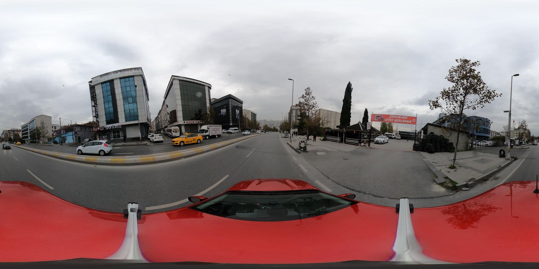 Street view near Evay Hotel, Esenyurt — © ademturkmen (CC BY-SA · Mapillary)