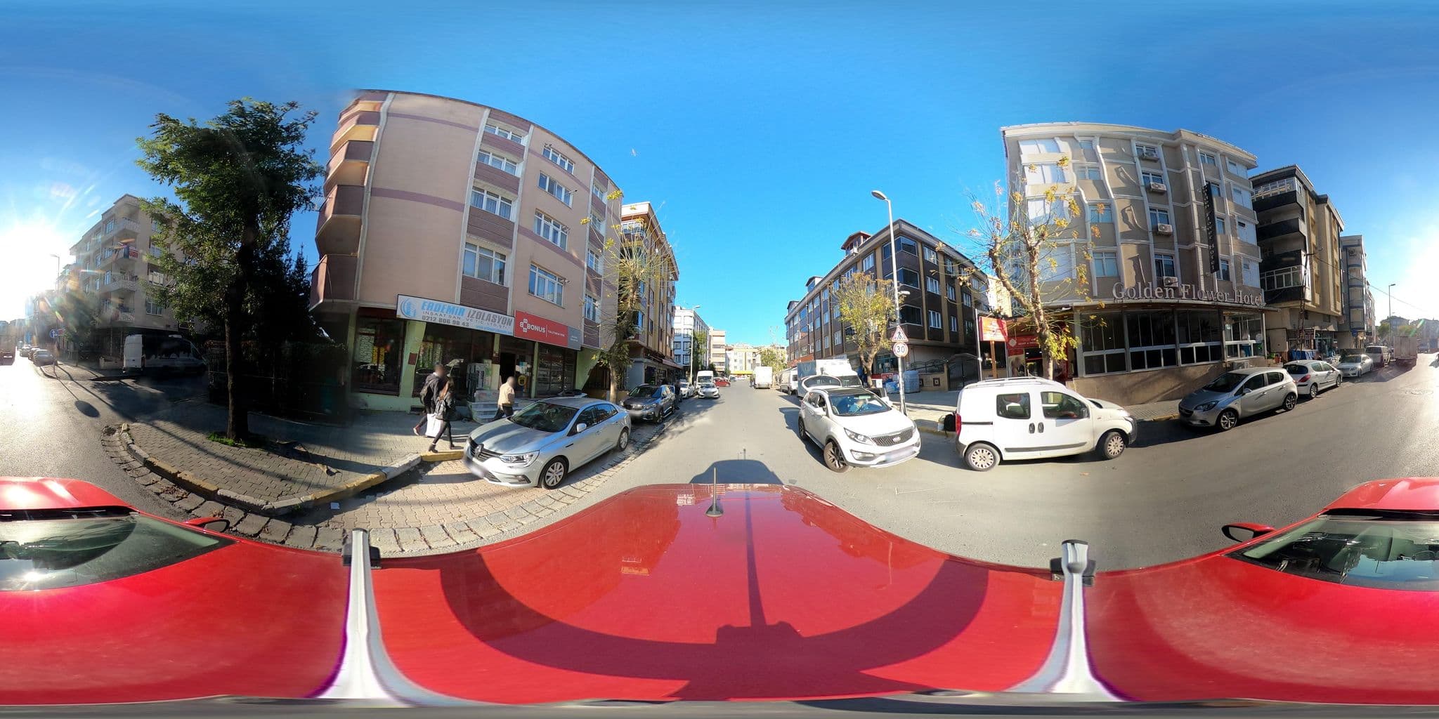 Street view near Golden Flower Hotel, Yakuplu — © yturkmenoglu (CC BY-SA · Mapillary)