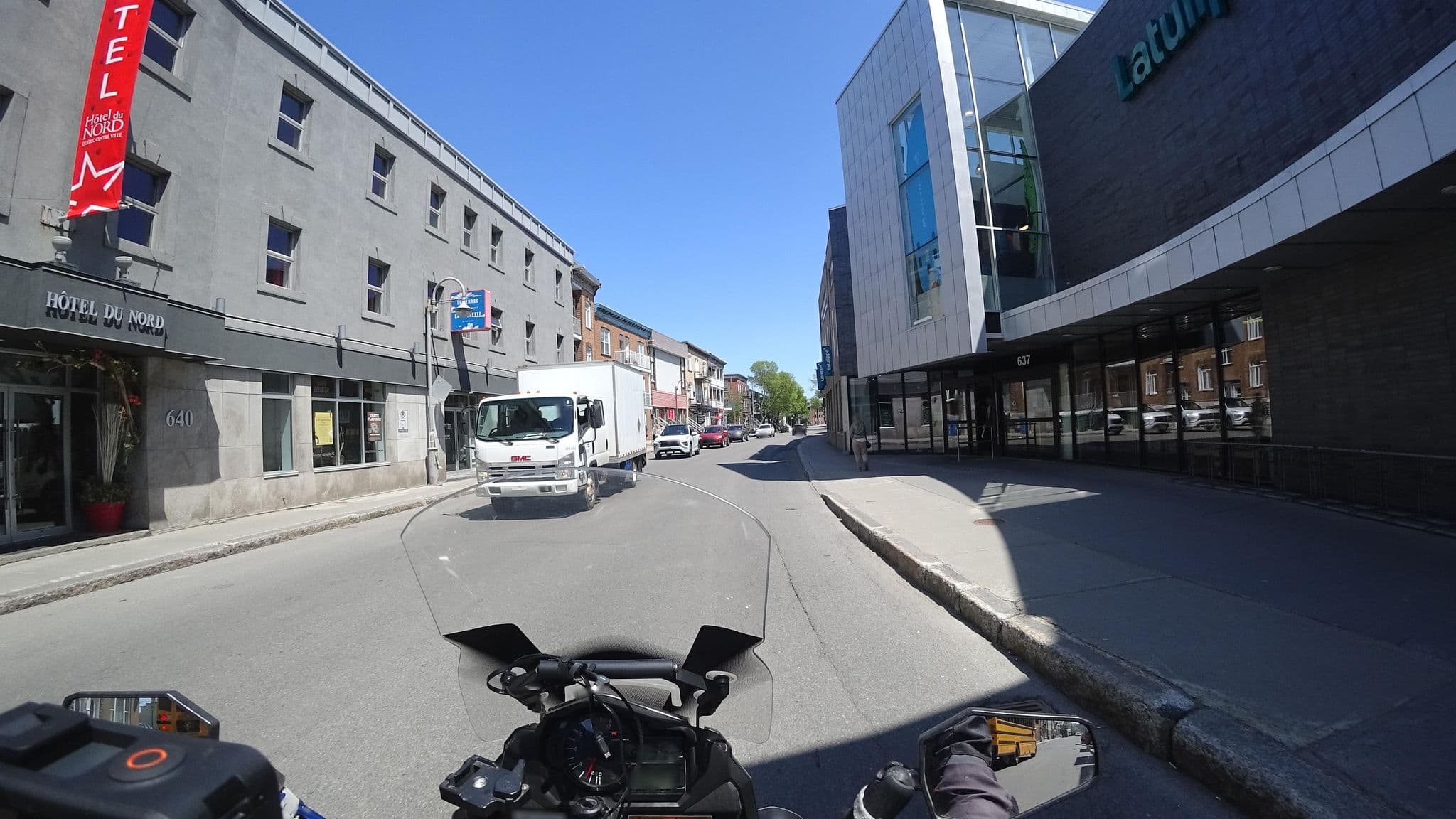 Street view near Hotel du Nord, Les Rivières — © michelcouturemotomcm (CC BY-SA · Mapillary)