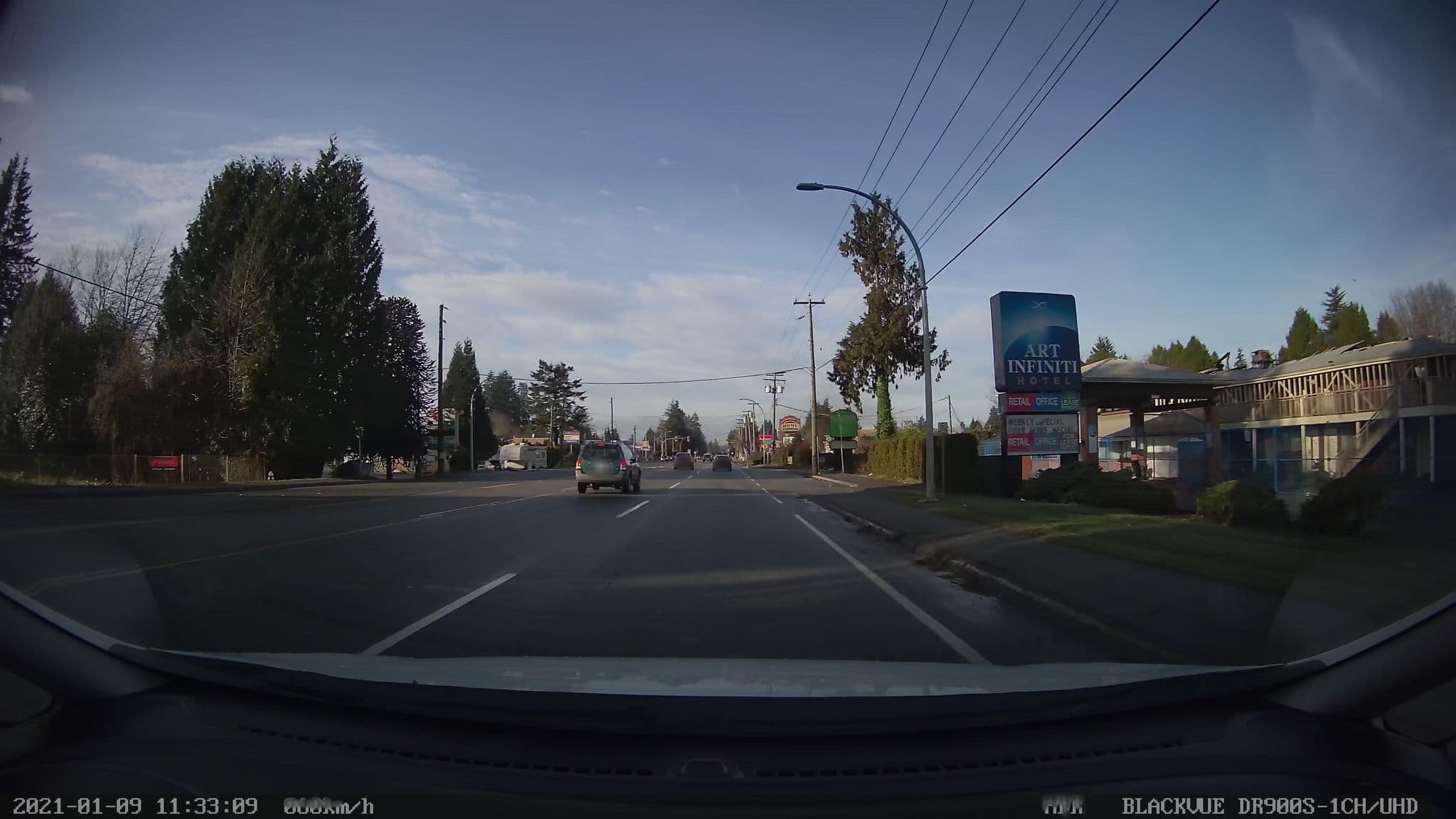 Street view near Econo Lodge Maple Ridge, Port Haney — © davidmetcalfe (CC BY-SA · Mapillary)