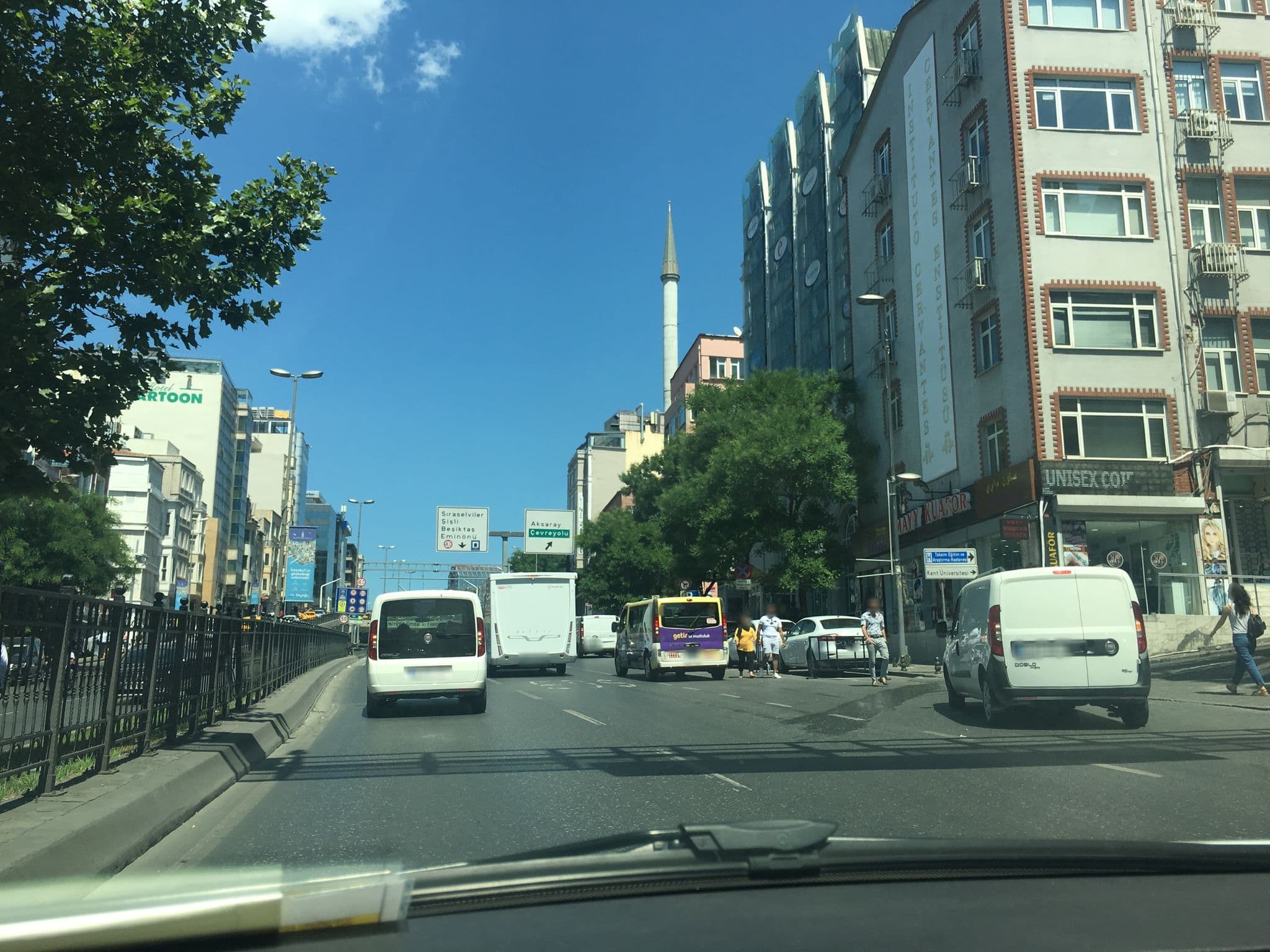Street view near Taksim Trend Suites, Eminönü — © myusufuyan (CC BY-SA · Mapillary)