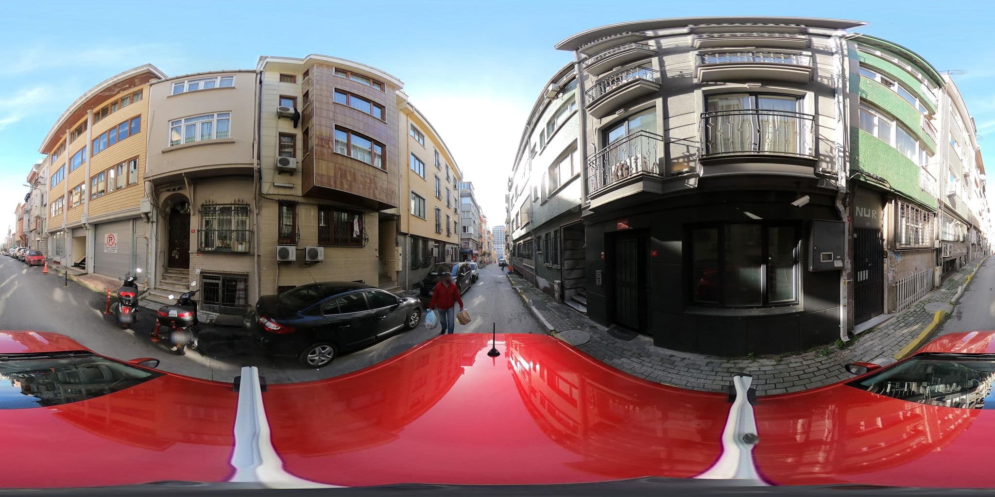 Street view near Tıme Apart, Şişli — © ademturkmen (CC BY-SA · Mapillary)