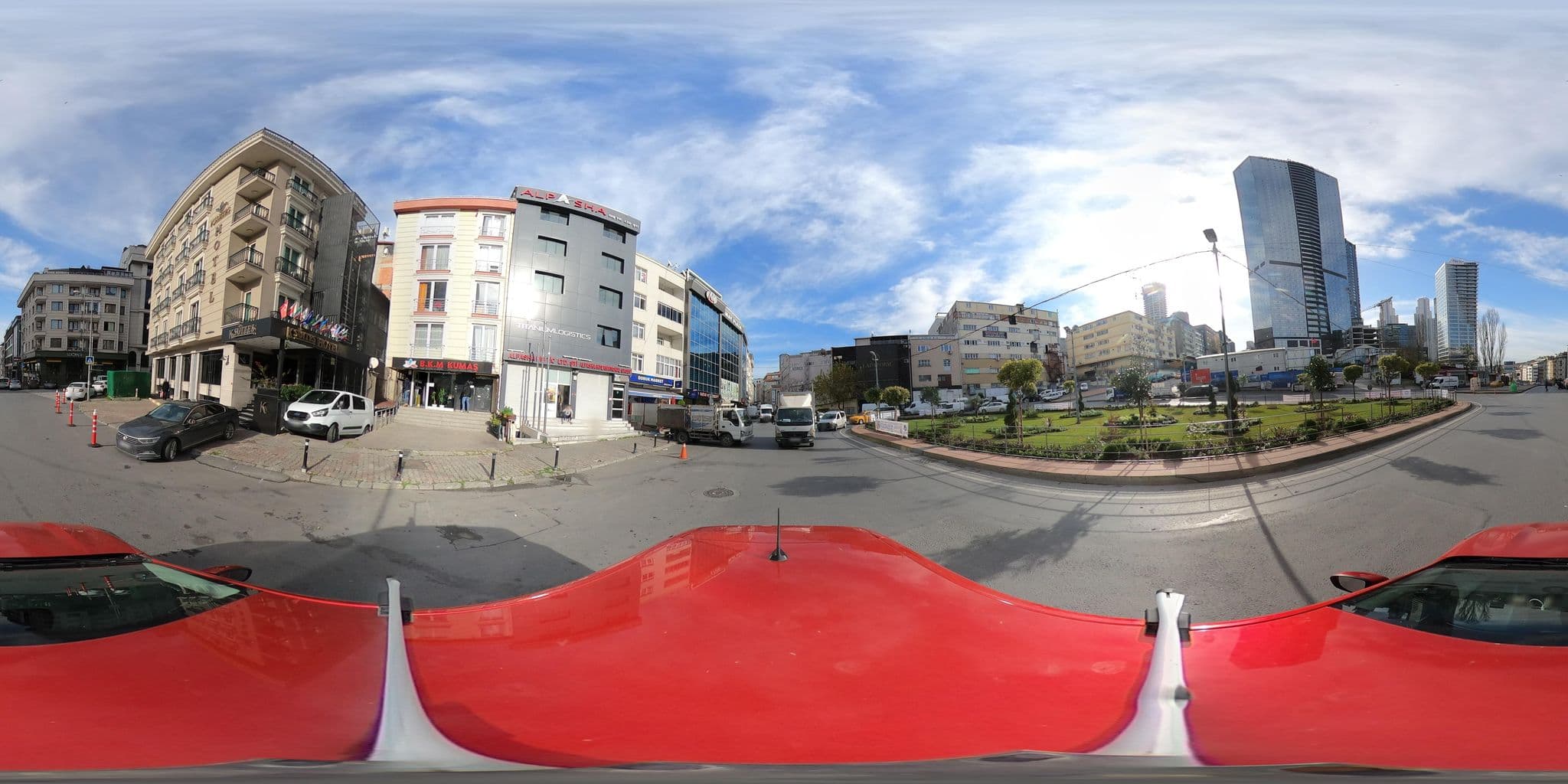 Street view near KSUITS, Şişli — © ademturkmen (CC BY-SA · Mapillary)