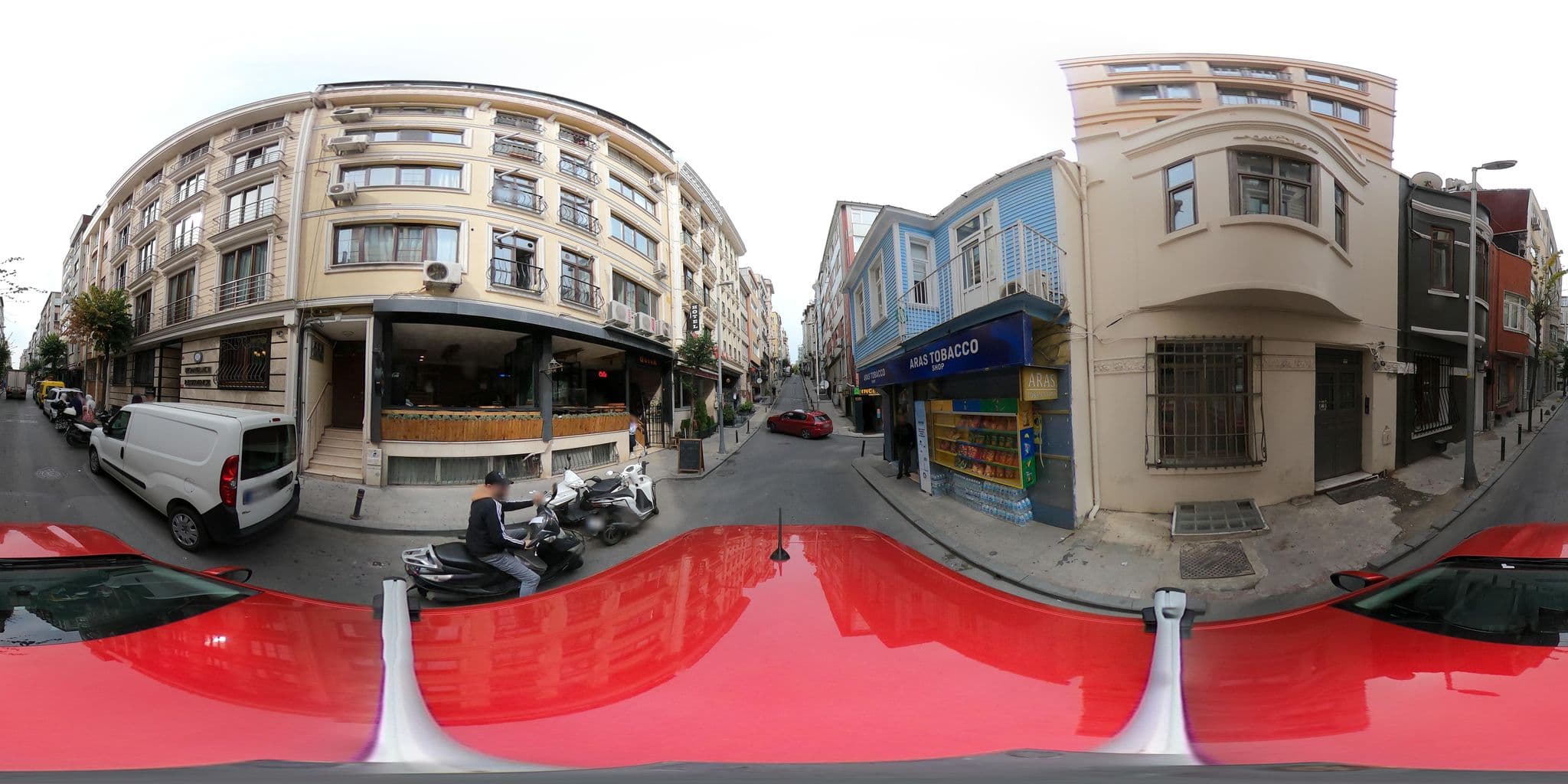 Street view near İstanbul New City Hotel, Şişli — © ademturkmen (CC BY-SA · Mapillary)