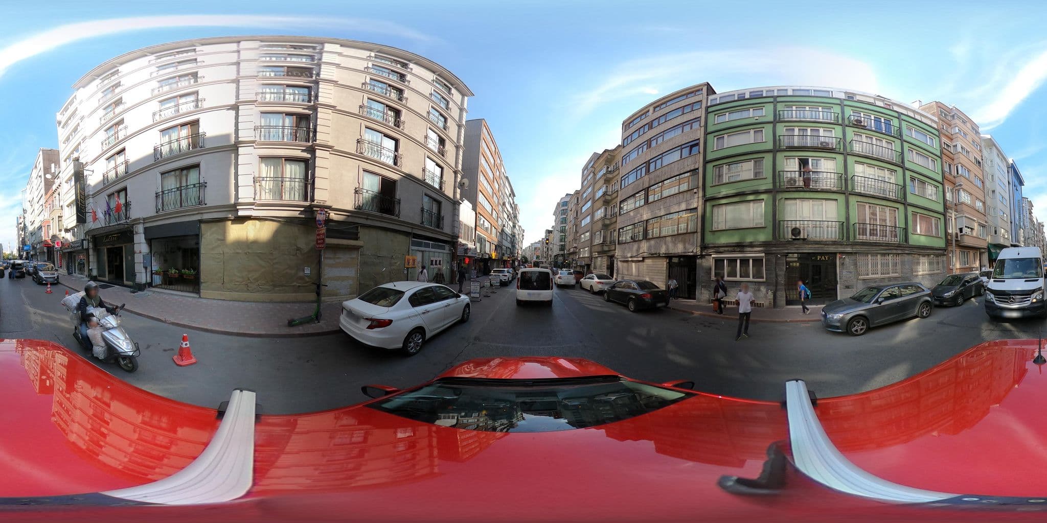 Street view near Listana Hotel, Şişli — © ademturkmen (CC BY-SA · Mapillary)