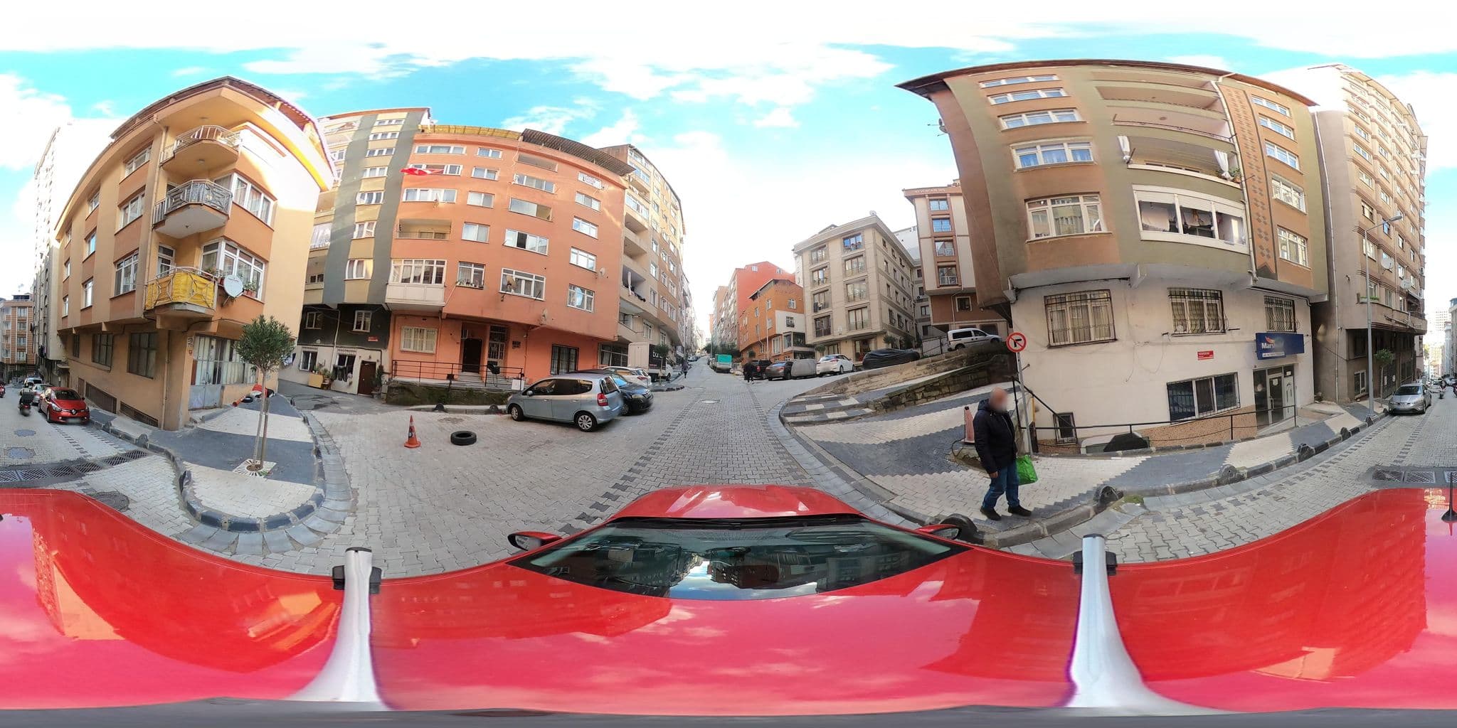 Street view near Çanakkaleliler Oteli, Şişli — © ademturkmen (CC BY-SA · Mapillary)