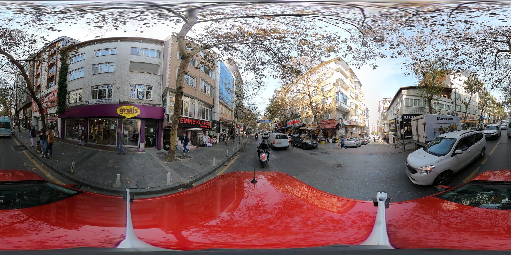 Street view near Turinn Hotel, Levent — © ademturkmen (CC BY-SA · Mapillary)