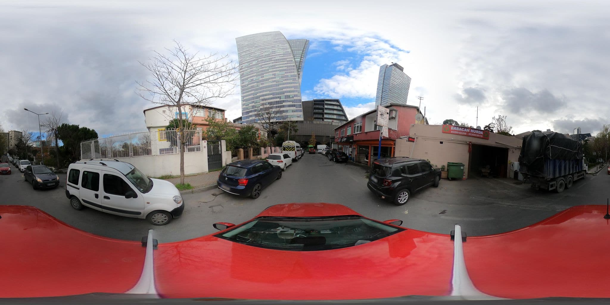 Street view near Razi Hotel, Şişli — © ademturkmen (CC BY-SA · Mapillary)