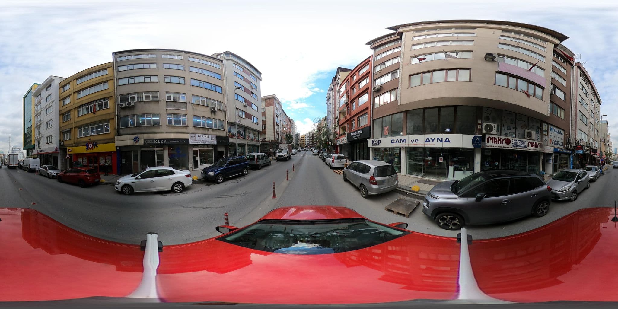 Street view near Ekinci Garden Business Hotel, Şişli — © ademturkmen (CC BY-SA · Mapillary)