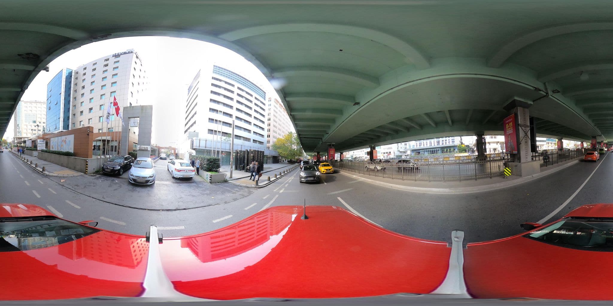 Street view near Divan İstanbul City, Şişli — © ademturkmen (CC BY-SA · Mapillary)