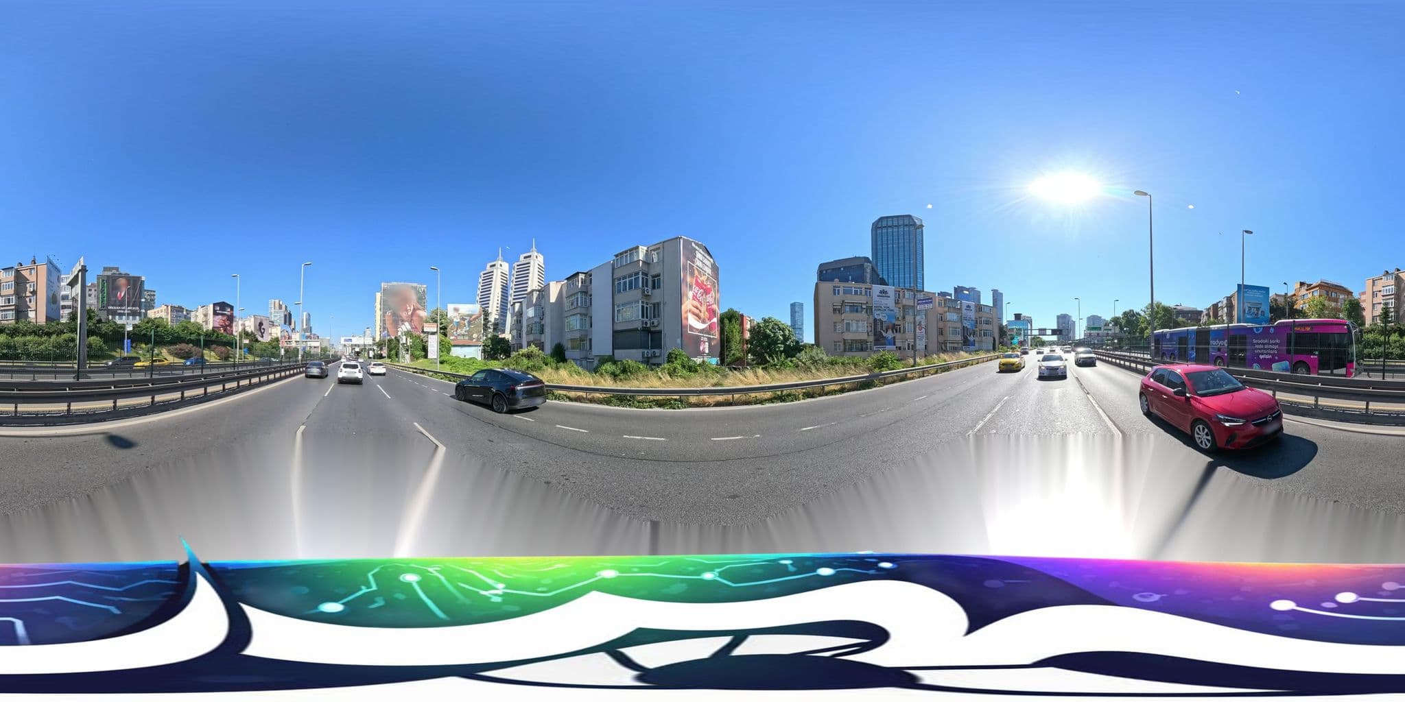 Street view near Conrad Hotel Ambassador Suite, Levent — © burakonder (CC BY-SA · Mapillary)