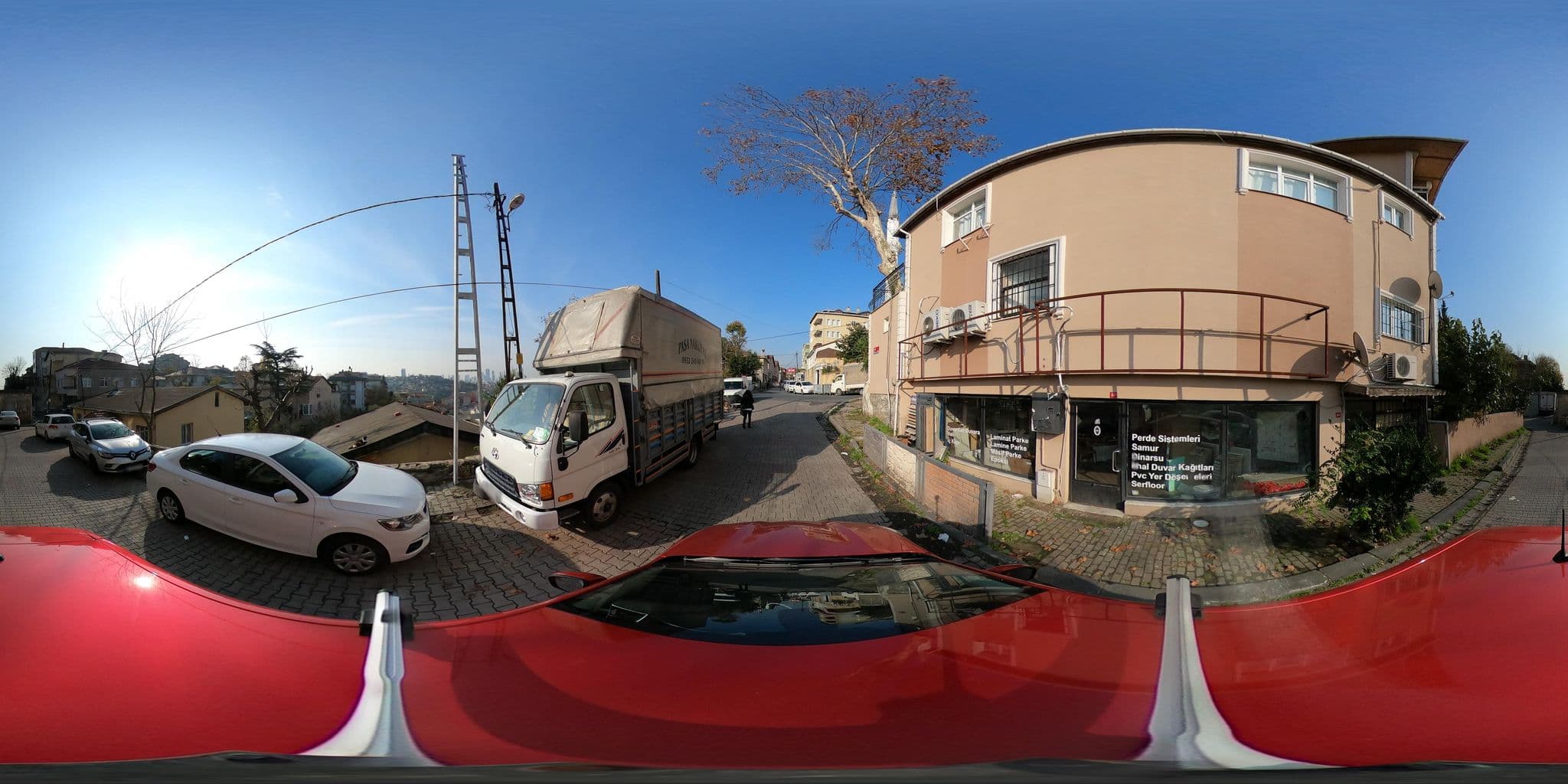 Street view near Hotel Pataros, İstinye — © ademturkmen (CC BY-SA · Mapillary)