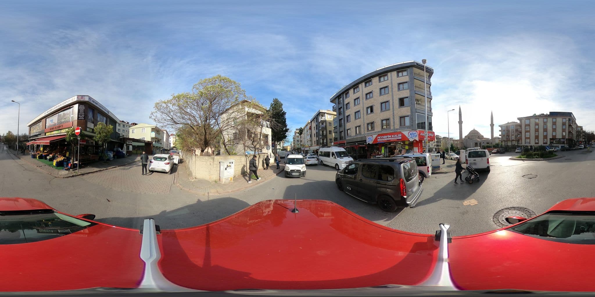 Street view near Küçük Saat Otel, Sancaktepe — © ademturkmen (CC BY-SA · Mapillary)