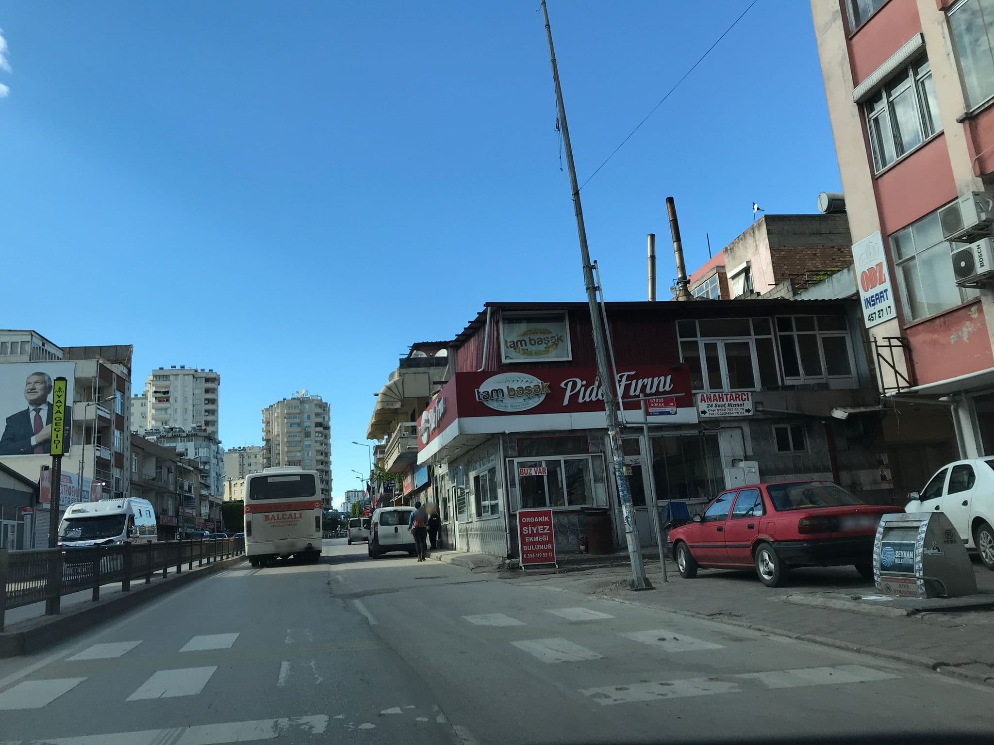 Street view near 212 Adana Plaza Hotel, Adana — © hderinoz (CC BY-SA · Mapillary)