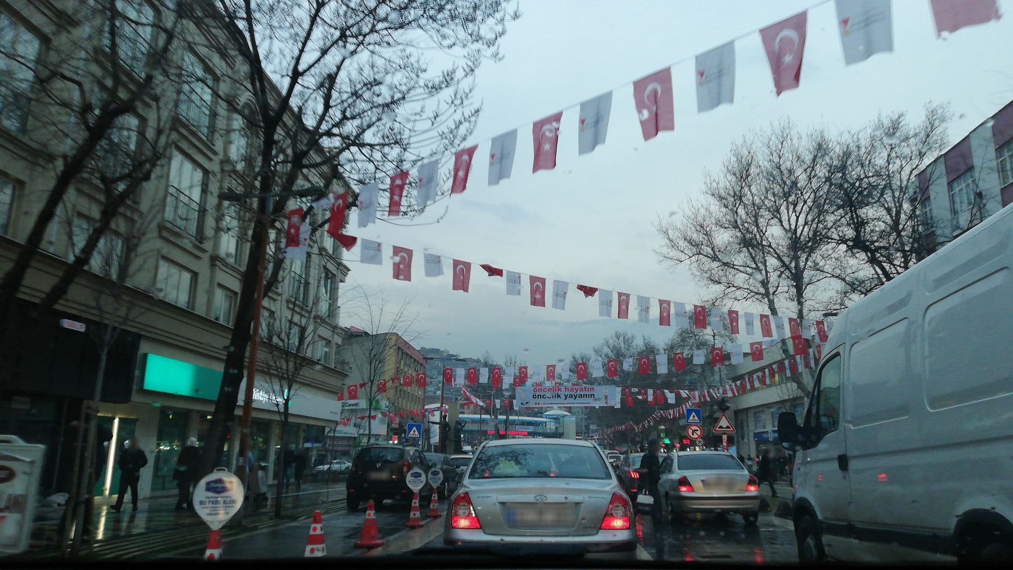 Street view near Belli Hotel, Kahramanmaraş — © faruktaslialan (CC BY-SA · Mapillary)