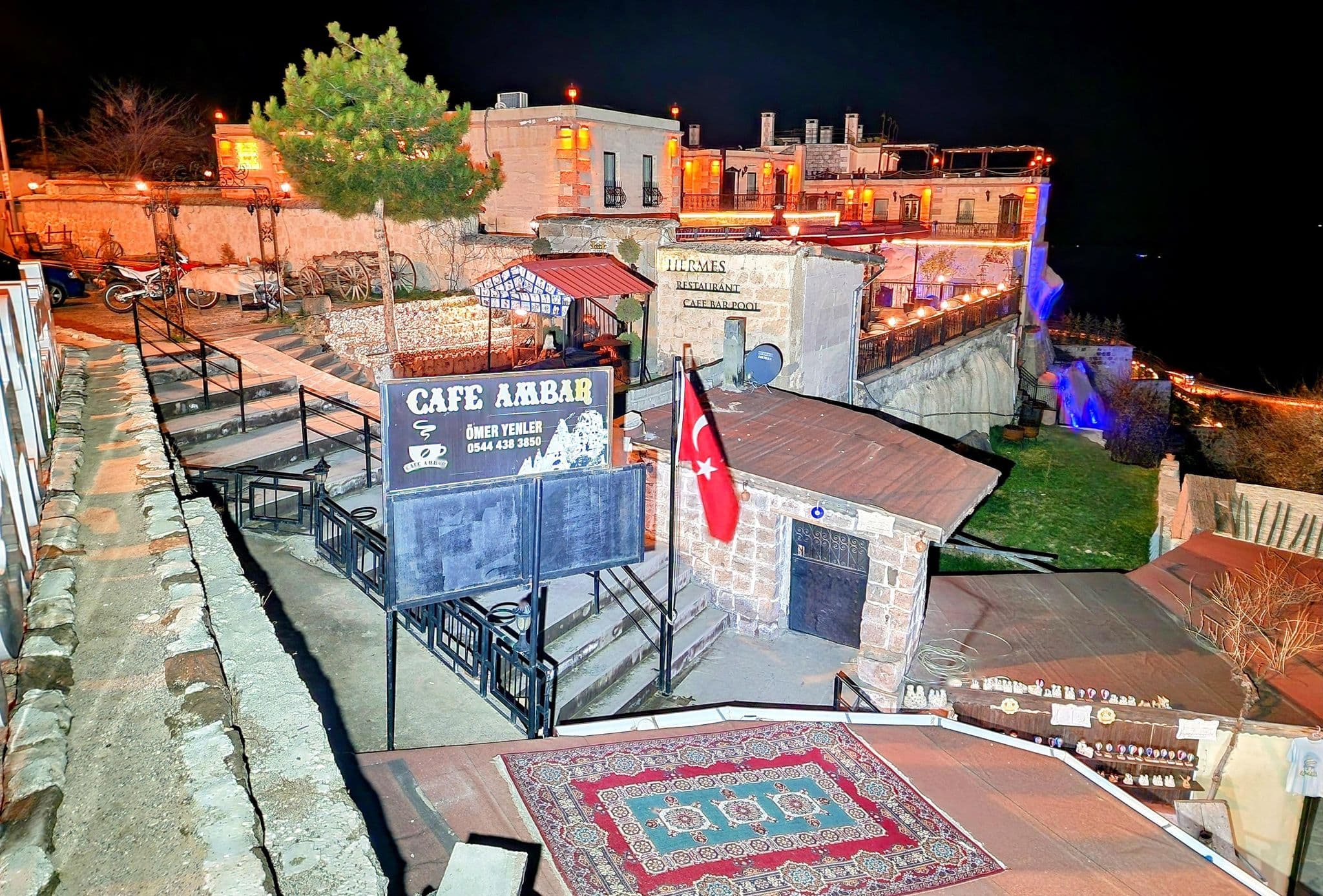 Street view near Hermes Cave Hotel, Göreme — © km2bp (CC BY-SA · Mapillary)