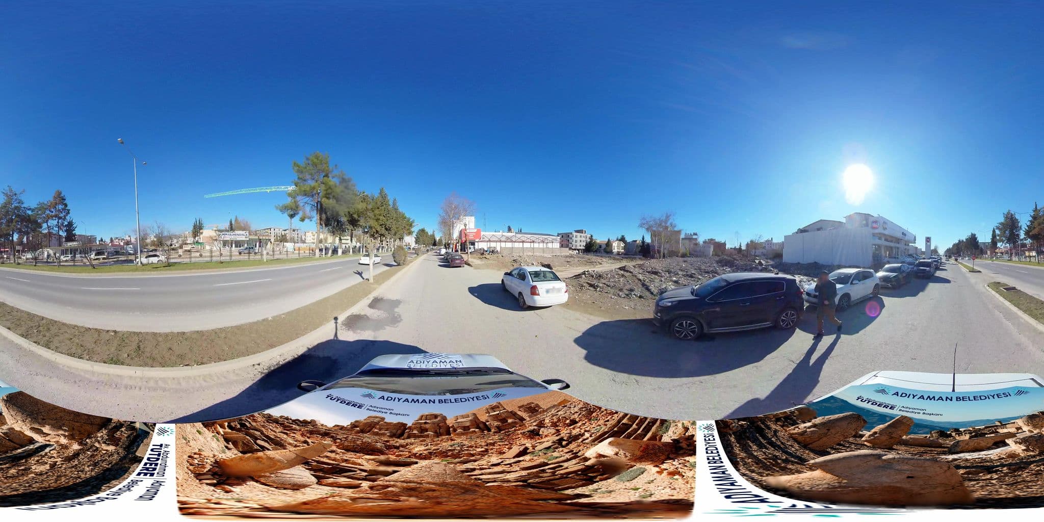Street view near Bozdoğan Hotel, Adıyaman — © makro360 (CC BY-SA · Mapillary)
