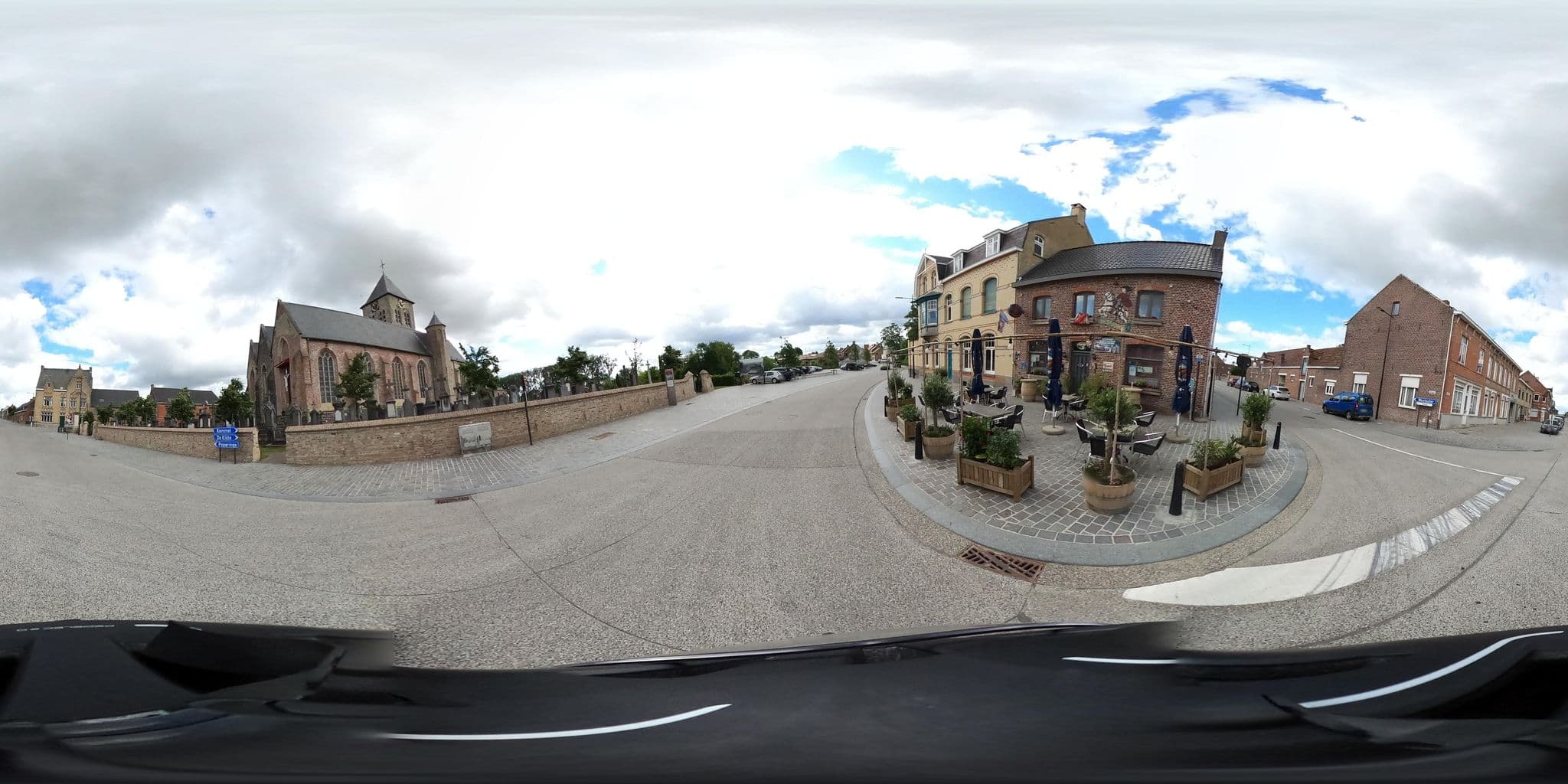 Street view near Vakantiehuis Zoetendaal, Reningelst — © gptm (CC BY-SA · Mapillary)