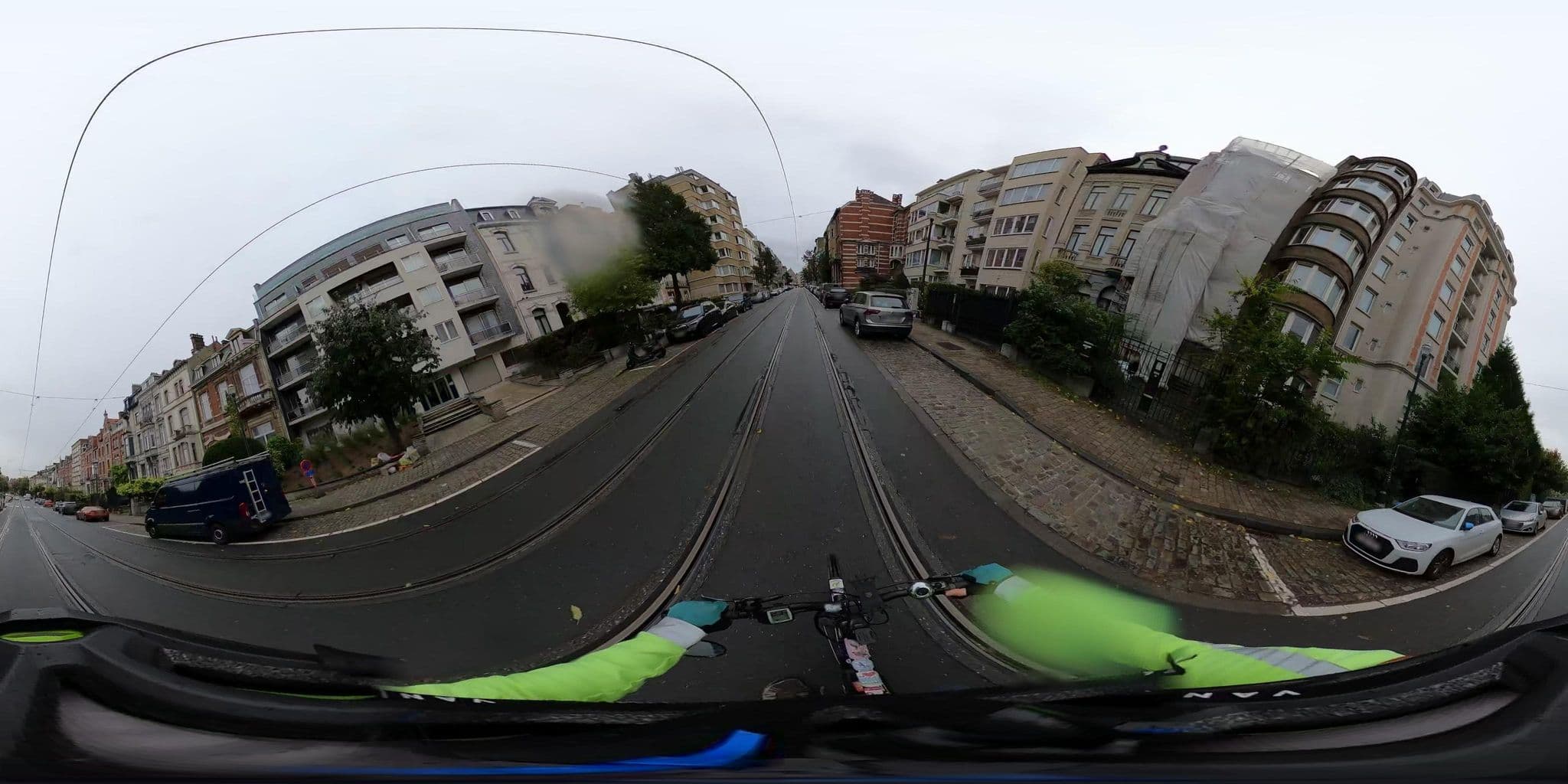 Street view near Villa Leopoldine, Ixelles — © Stefdegreef (CC BY-SA · Mapillary)