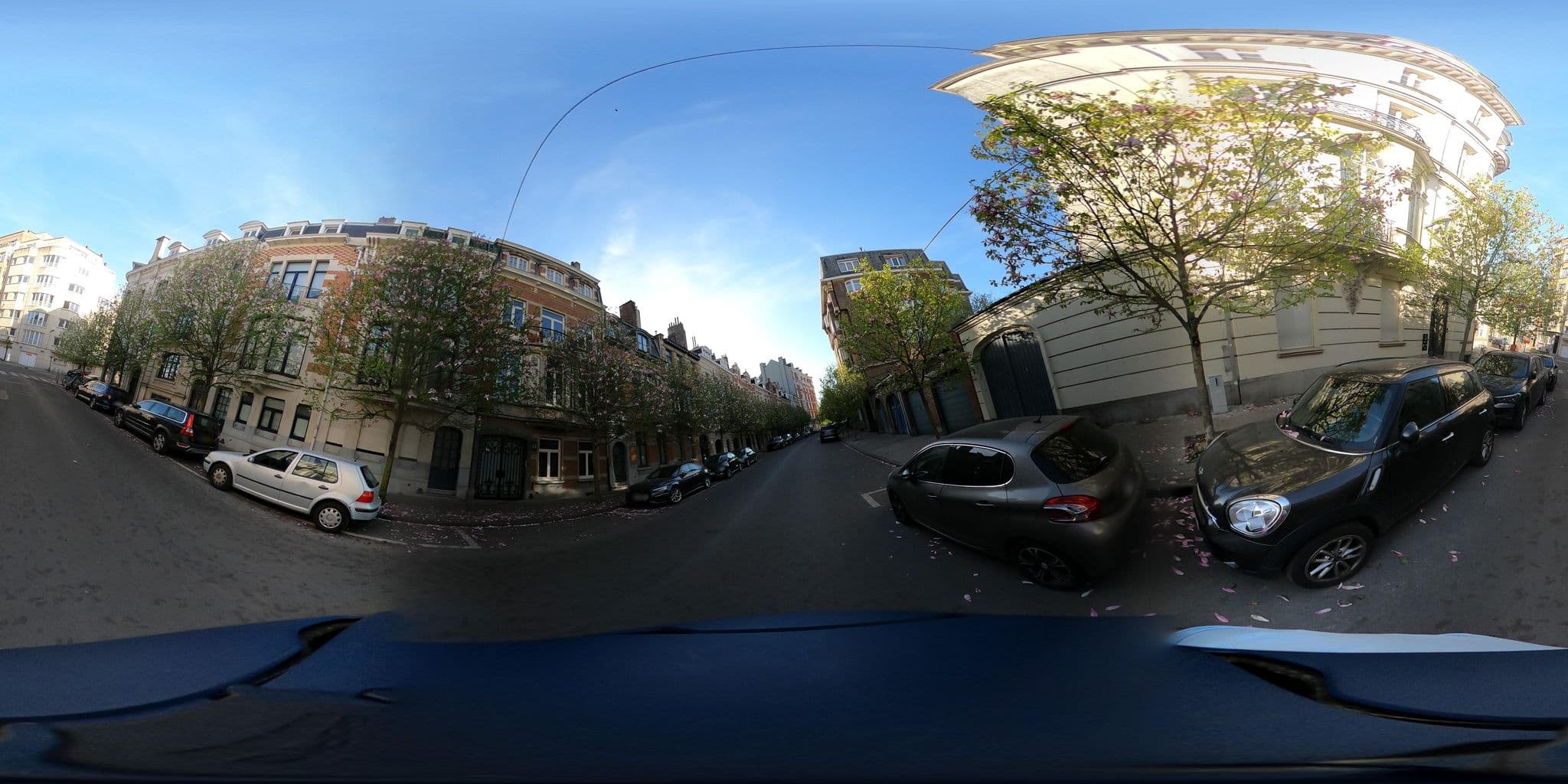 Street view near Brugmann Square Apartments, Saint-Gilles — © thierry1030 (CC BY-SA · Mapillary)