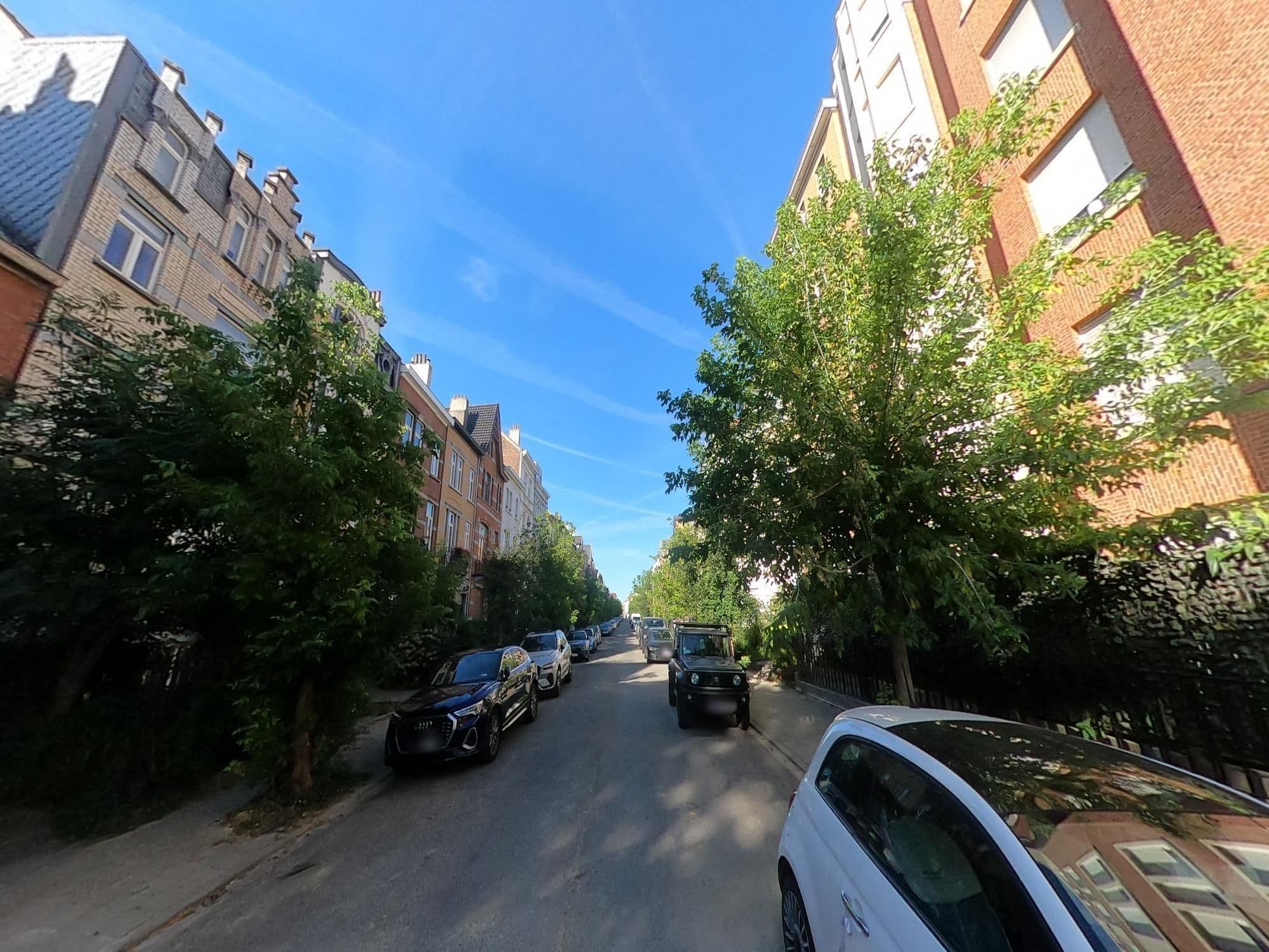 Street view near Homiris, Etterbeek — © RaphaelPasLoin (CC BY-SA · Mapillary)