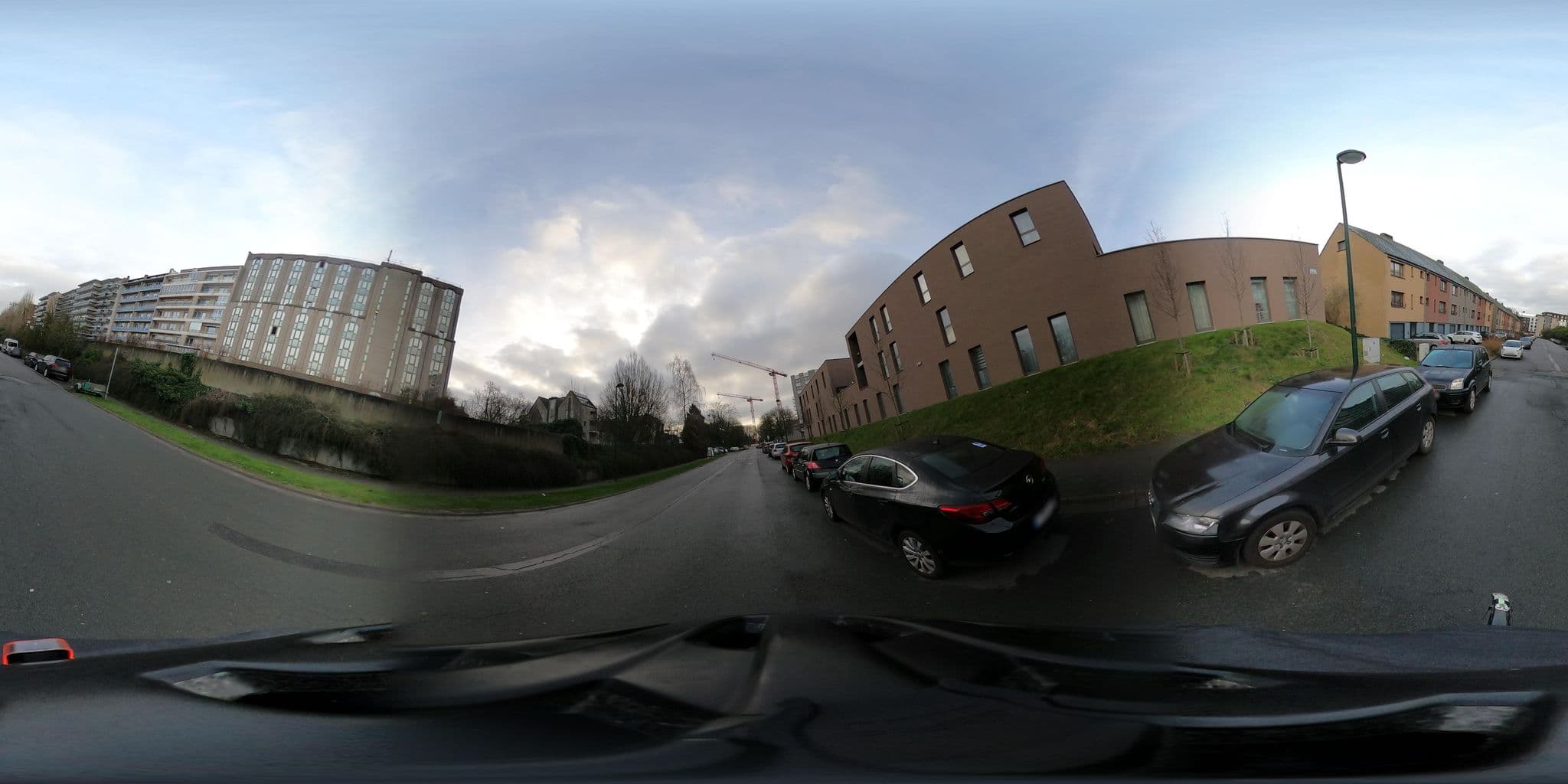 Street view near Hotel Mercure Brussels Airport, Evere — © RaphaelPasLoin (CC BY-SA · Mapillary)