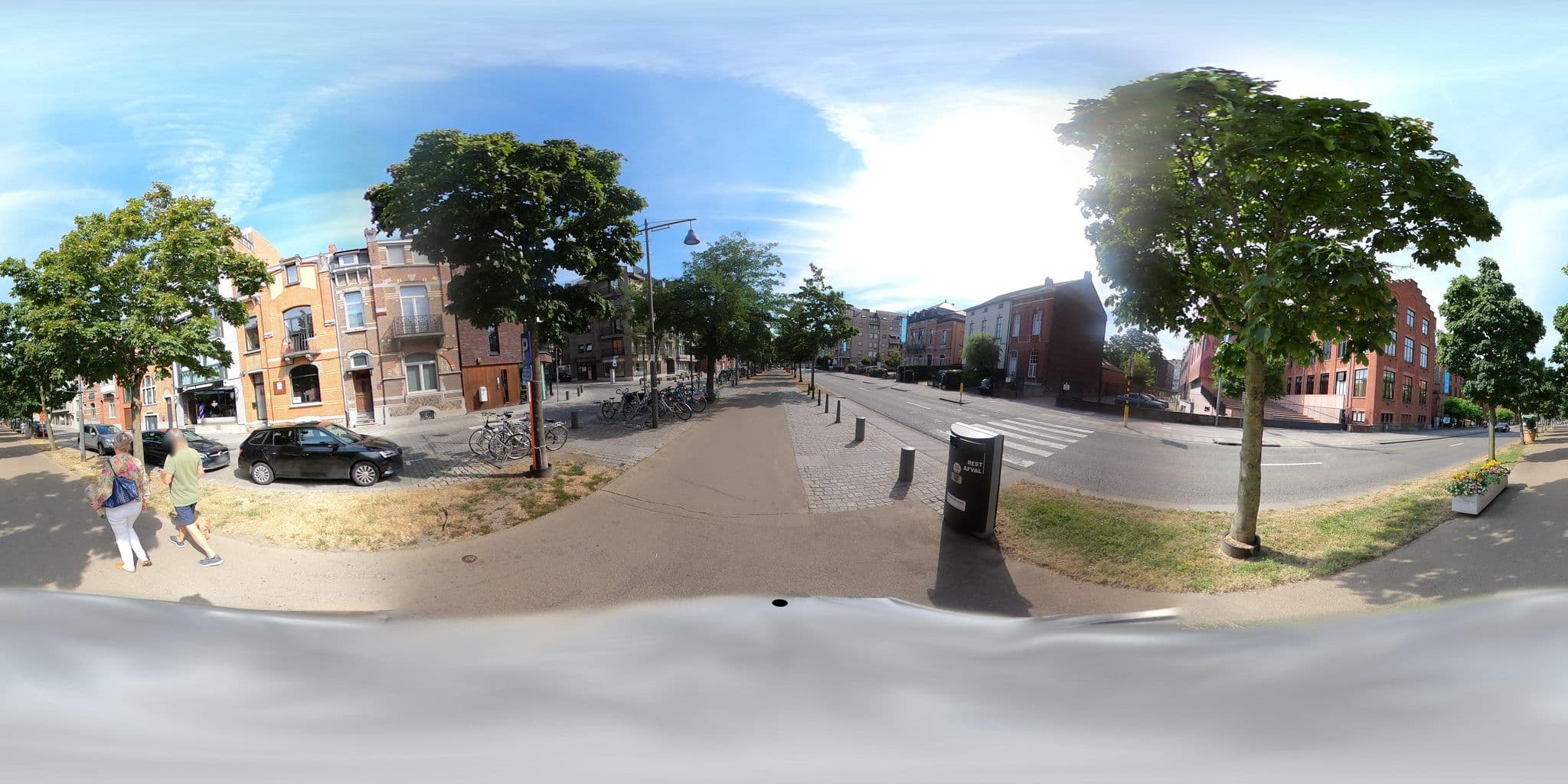 Street view near Grandes Villas de France, Hasselt — © Eebie (CC BY-SA · Mapillary)
