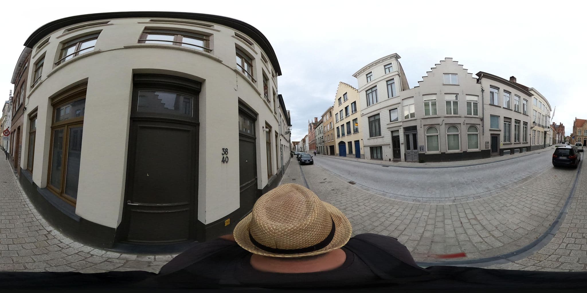 Street view near Guesthouse Vlamynckpoort, Brugge — © imaginaire (CC BY-SA · Mapillary)