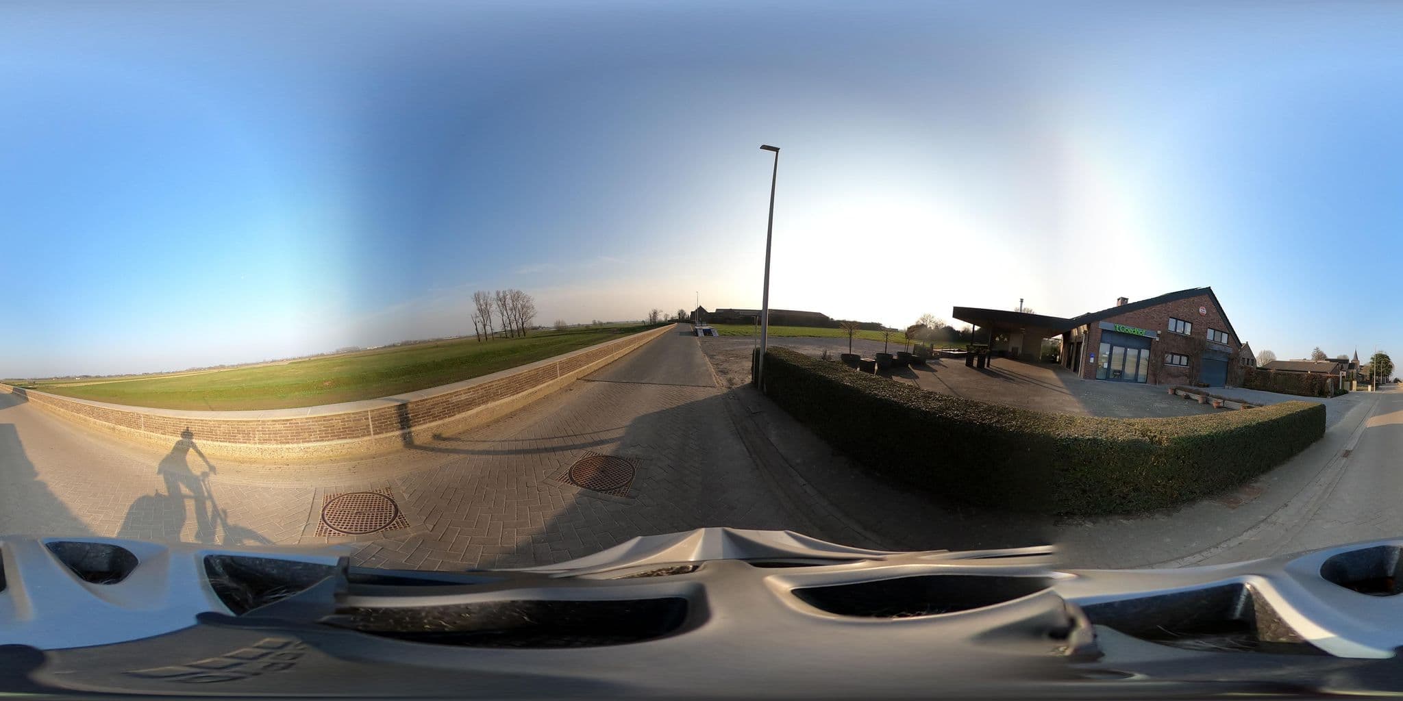 Street view near Het Goedhof ('t Good), Maaseik — © Eebie (CC BY-SA · Mapillary)