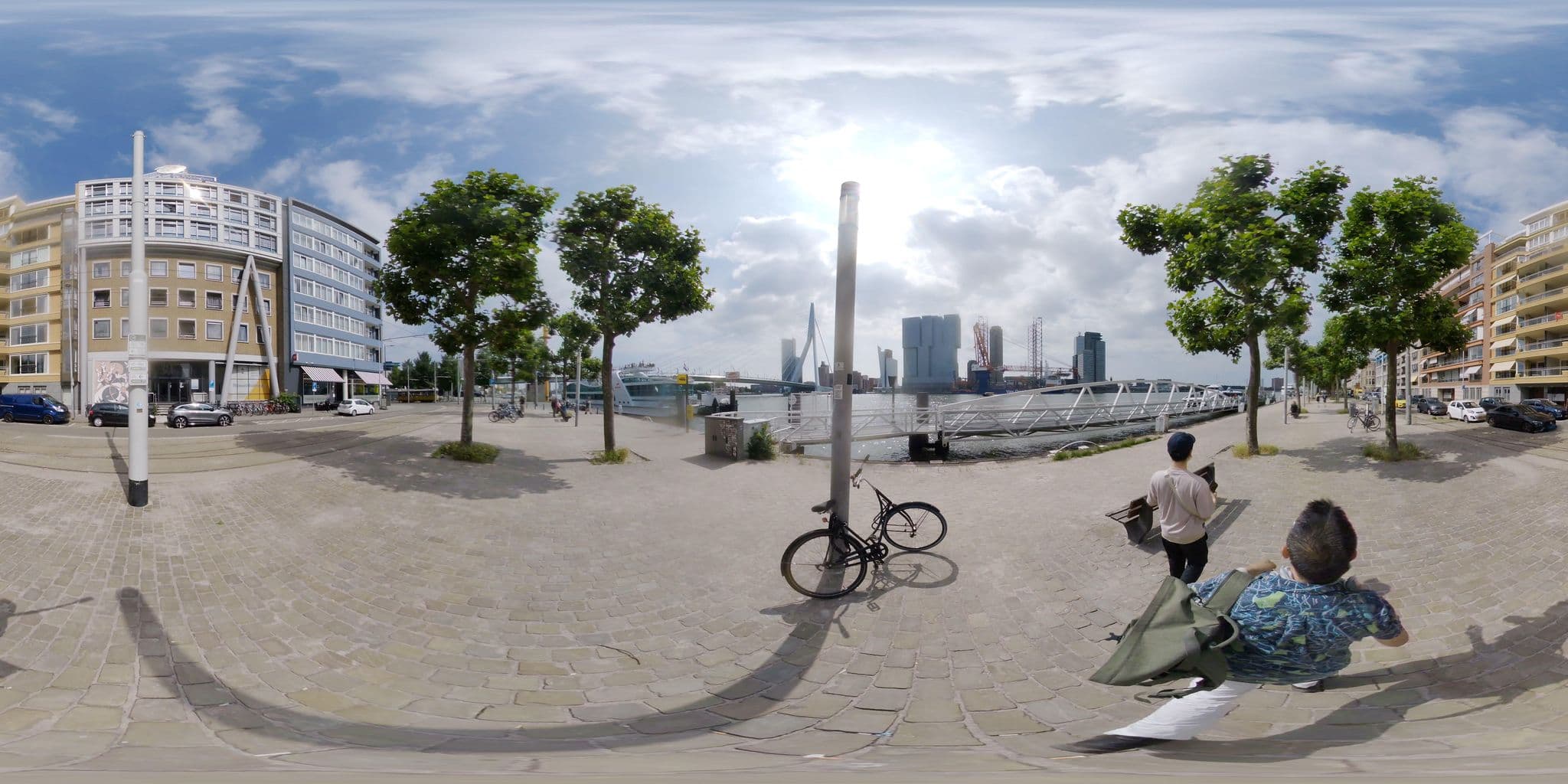 Street view near Stichting Zeemanshuis Rotterdam, Kop van Zuid — © mapconcierge (CC BY-SA · Mapillary)