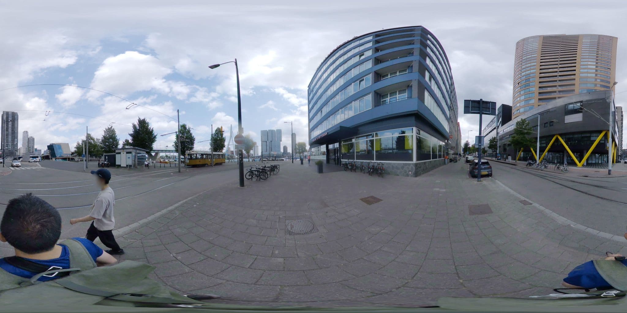 Street view near Tulip Inn Rotterdam, Kop van Zuid — © mapconcierge (CC BY-SA · Mapillary)