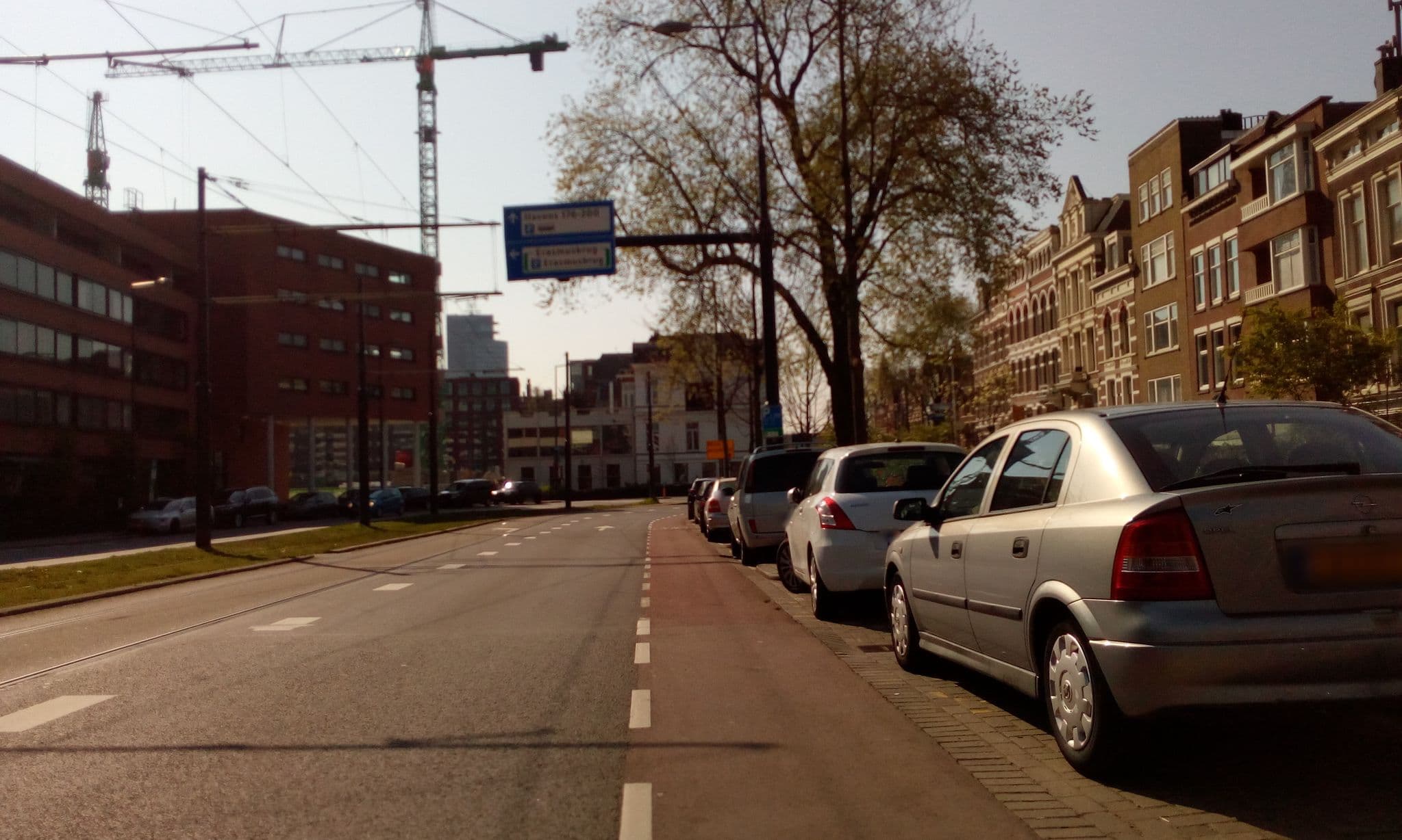 Street view near Santamaria Hotel, Kop van Zuid — © micmin1972 (CC BY-SA · Mapillary)
