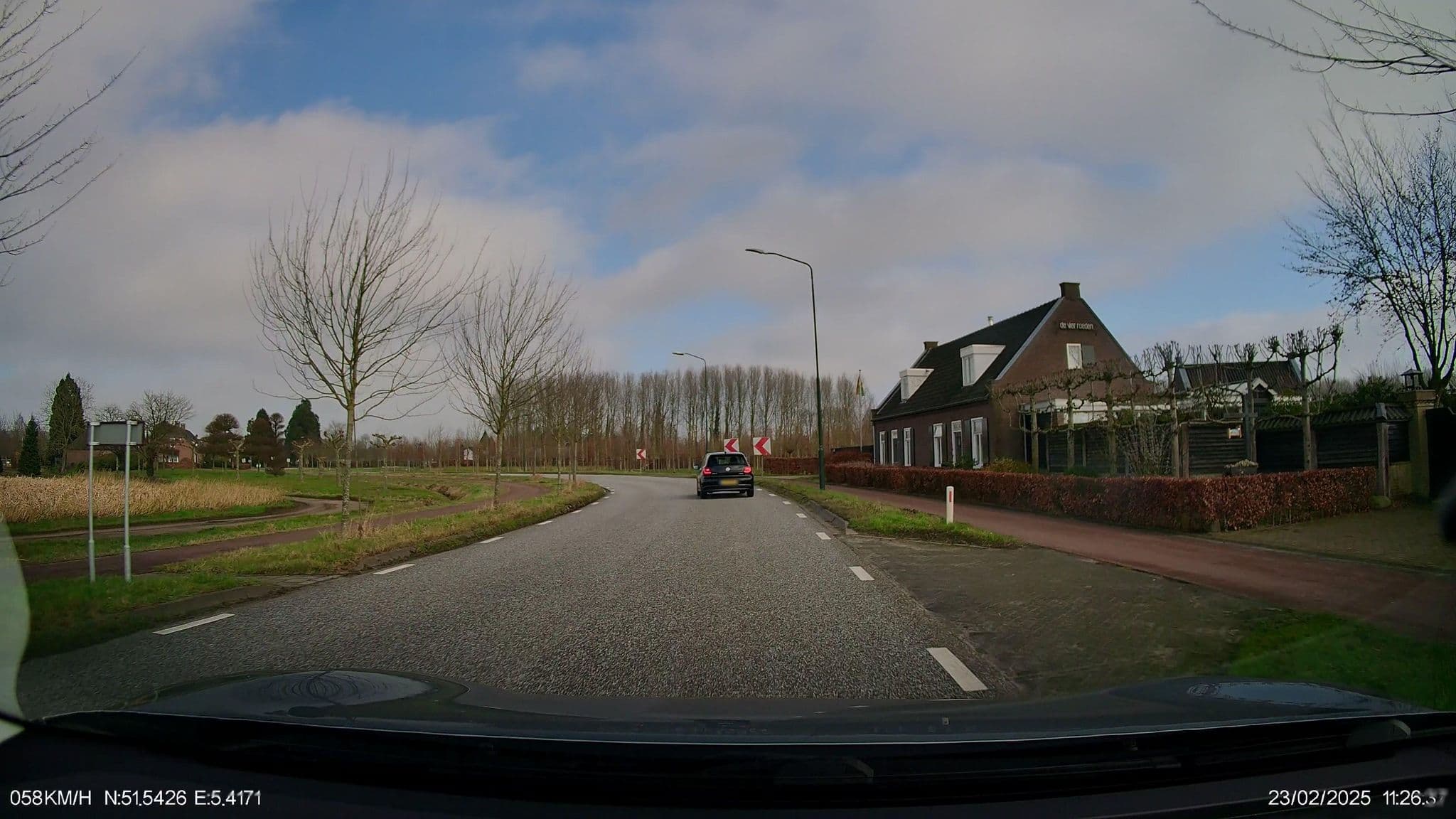 Street view near B & B De Vier Roeden, Salderes — © thewizard (CC BY-SA · Mapillary)