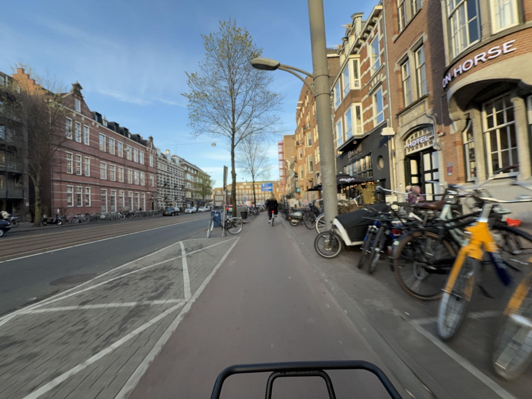 Street view near Iron Horse Hotel, Amsterdam — © ottor (CC BY-SA · Mapillary)