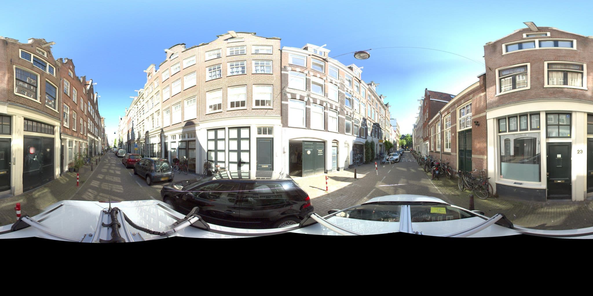 Street view near Jordaan Laurier Apartments, Amsterdam — © amsterdam (CC BY-SA · Mapillary)