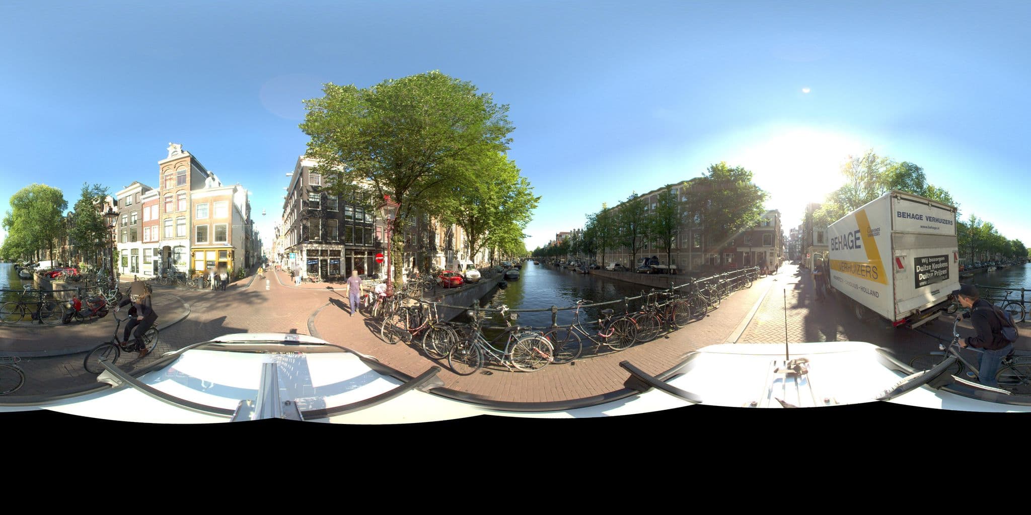 Street view near Hotel Jiska, Amsterdam — © amsterdam (CC BY-SA · Mapillary)