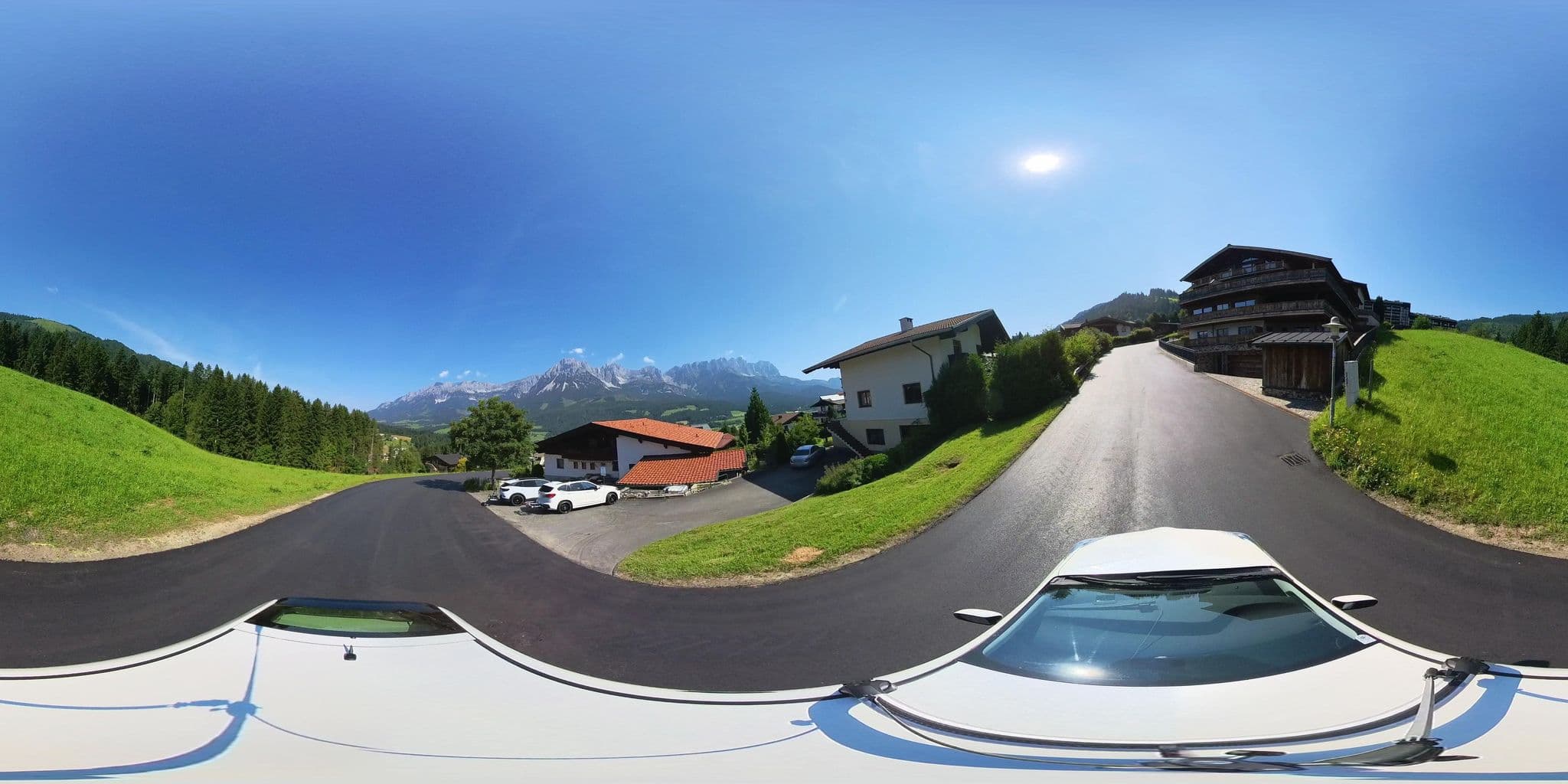 Street view near Pension Maria Theresia, Ellmau