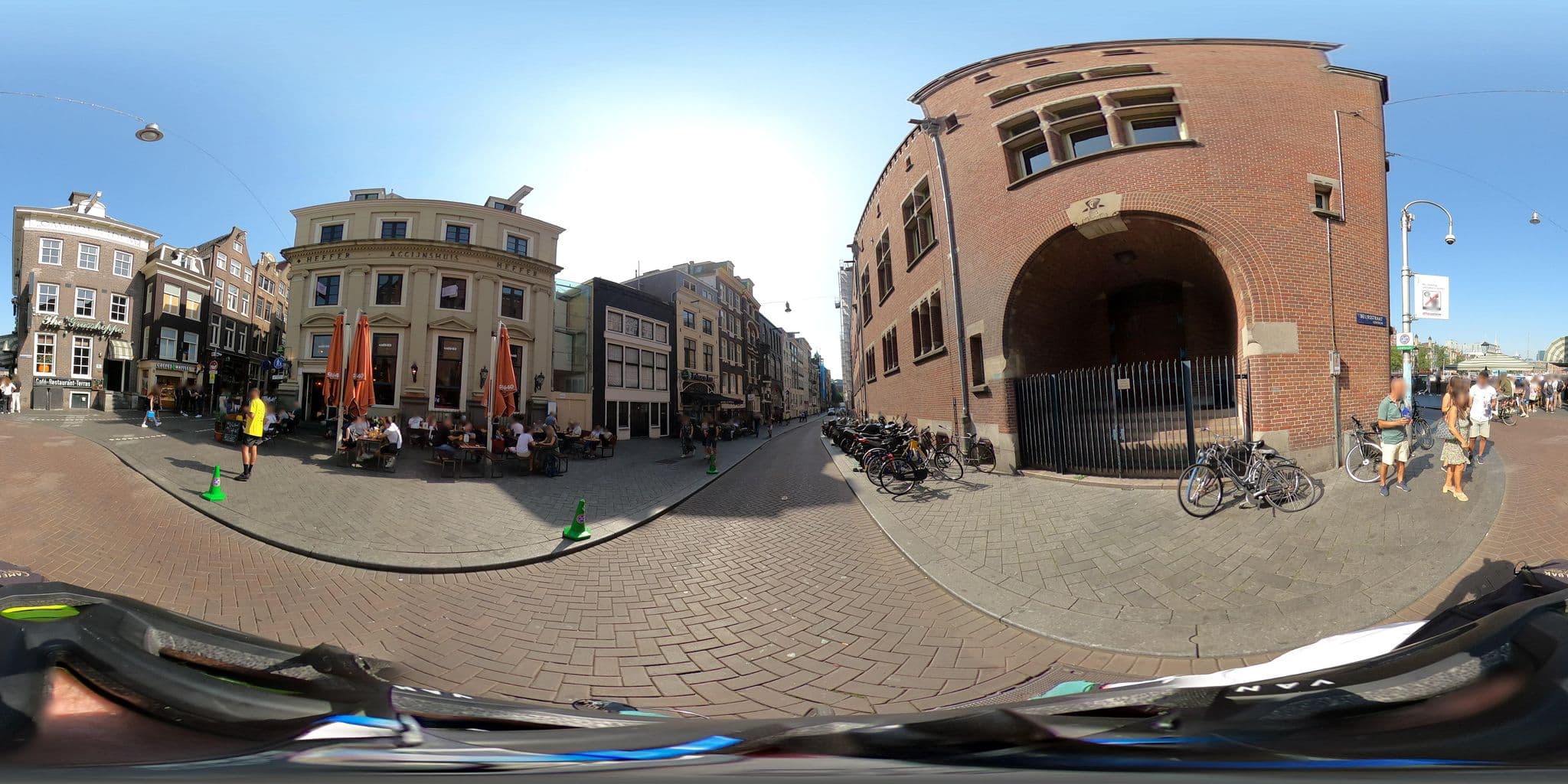 Street view near Hotel Terminus, Amsterdam — © Stefdegreef (CC BY-SA · Mapillary)