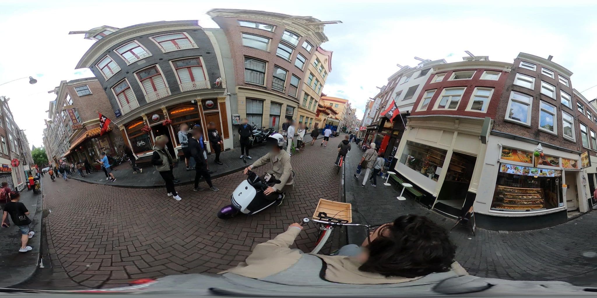 Street view near Red Light Bed & Breakfast, Amsterdam — © robot8a (CC BY-SA · Mapillary)