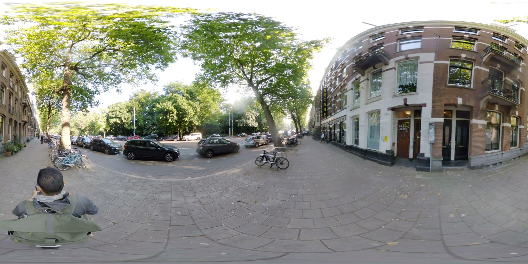 Street view near Hotel Aalborg, Dapperbuurt — © mapconcierge (CC BY-SA · Mapillary)