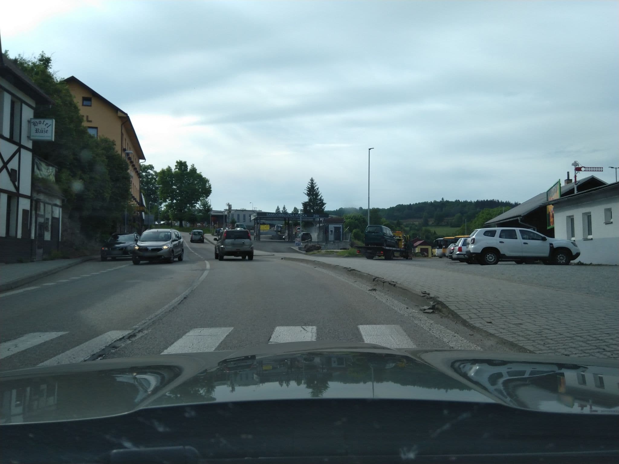 Street view near Hotel Růže, Vimperk — © vwv (CC BY-SA · Mapillary)