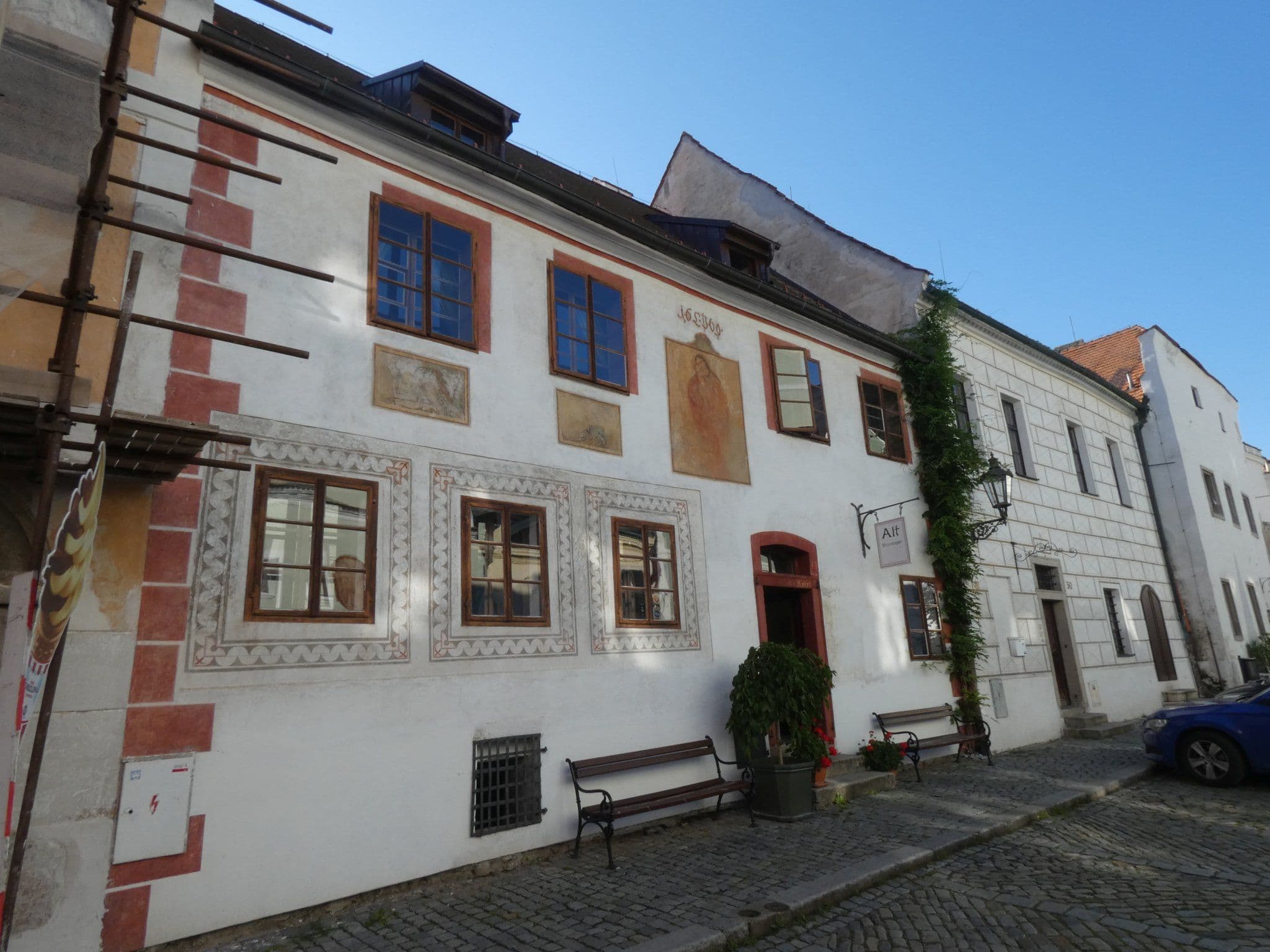 Street view near Largo, Český Krumlov — © utvonalfelmeresek (CC BY-SA · Mapillary)