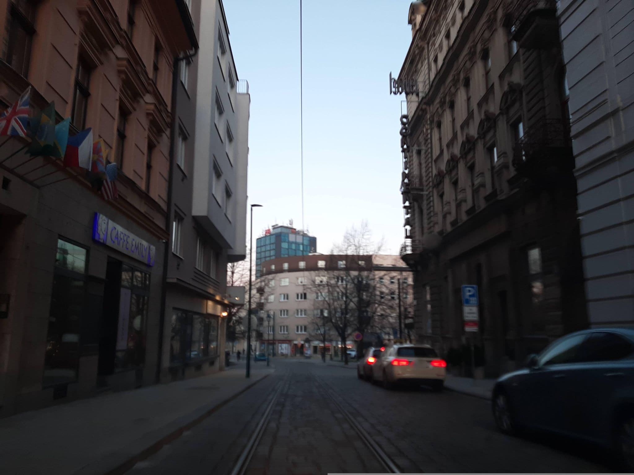 Street view near Hotel Raus, Pilsen — © CBradioCZ (CC BY-SA · Mapillary)