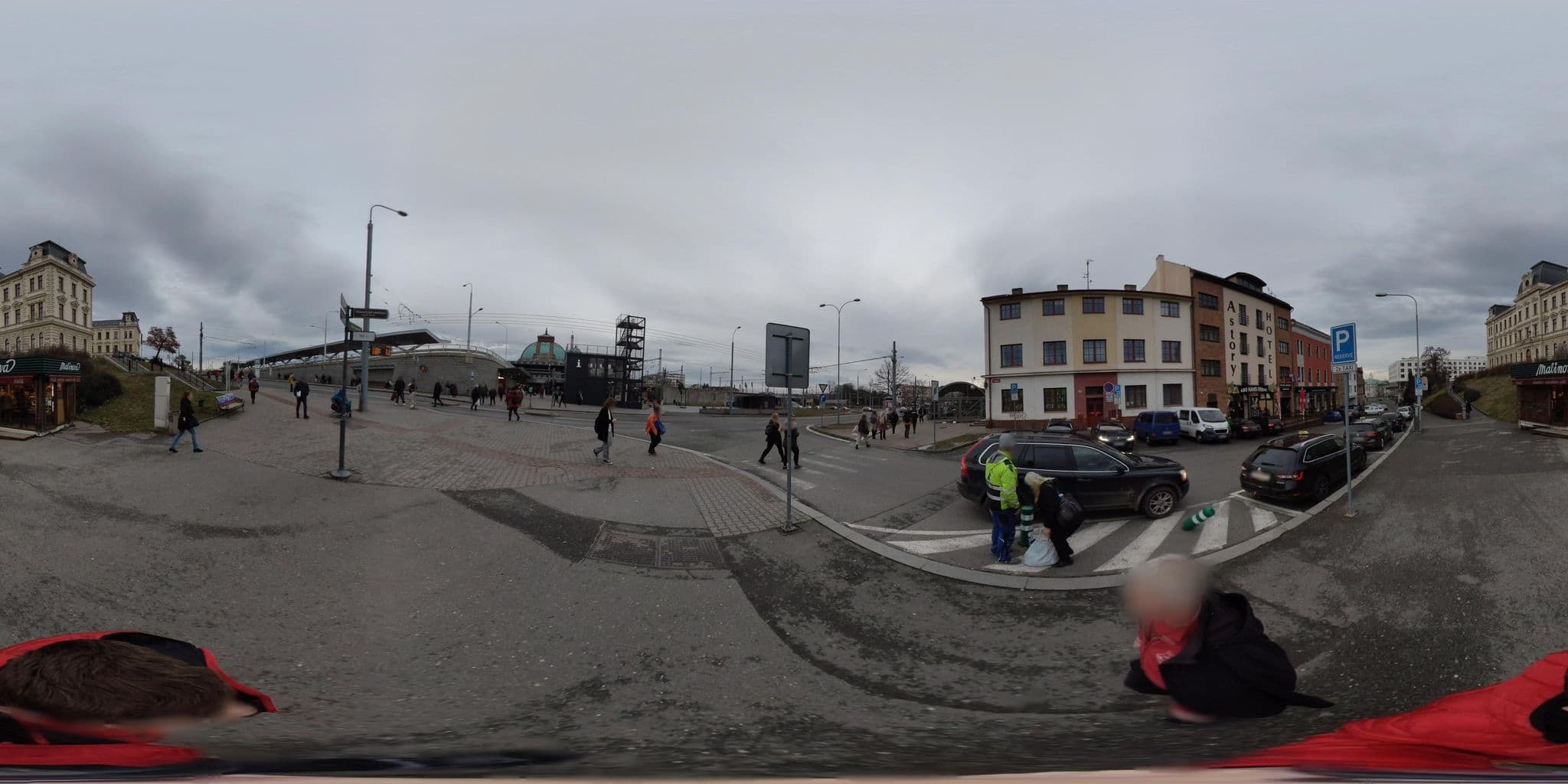 Street view near Astory Hotel Plzen, Pilsen — © OK1JFL (CC BY-SA · Mapillary)