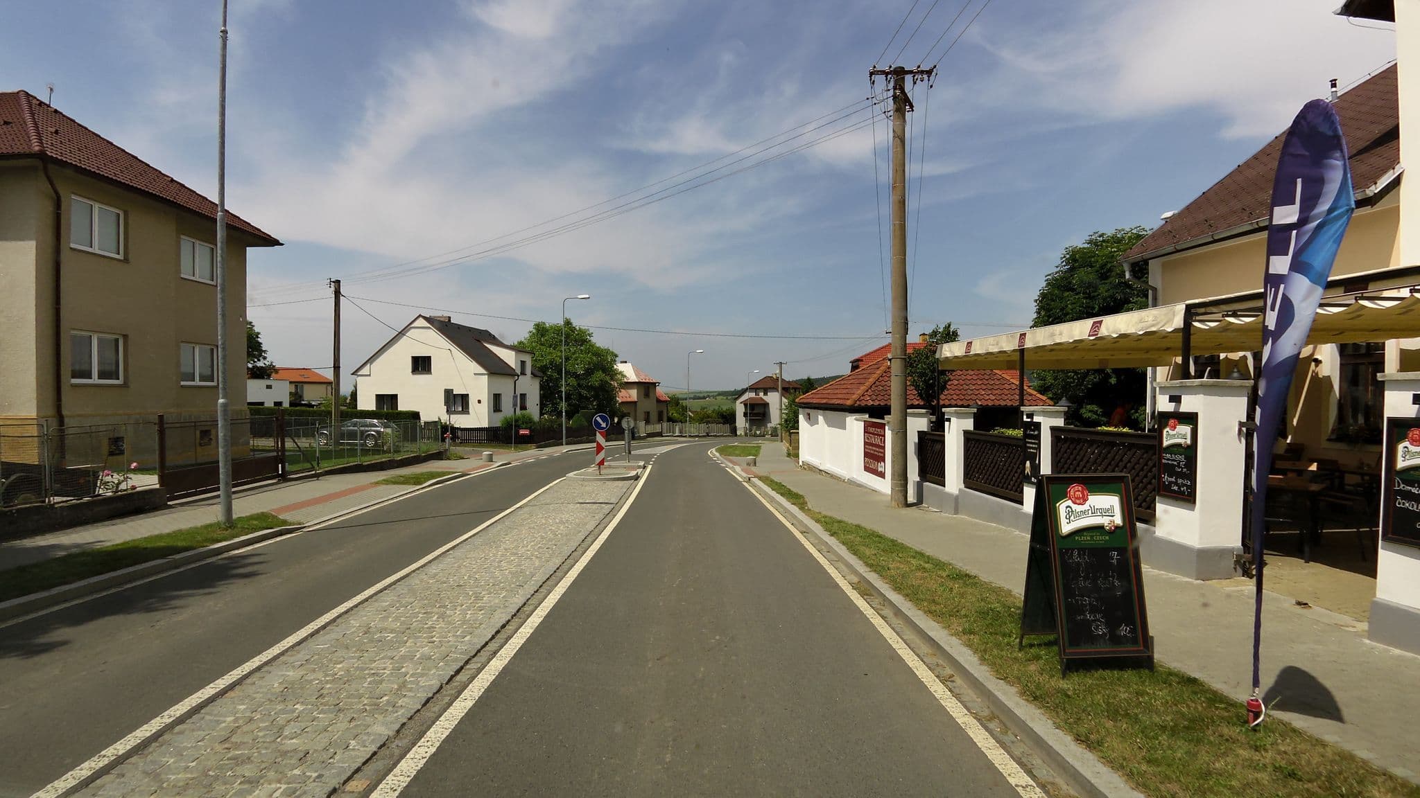 Street view near Pension Pod Radyní, Starý Plzenec — © czmrtn (CC BY-SA · Mapillary)