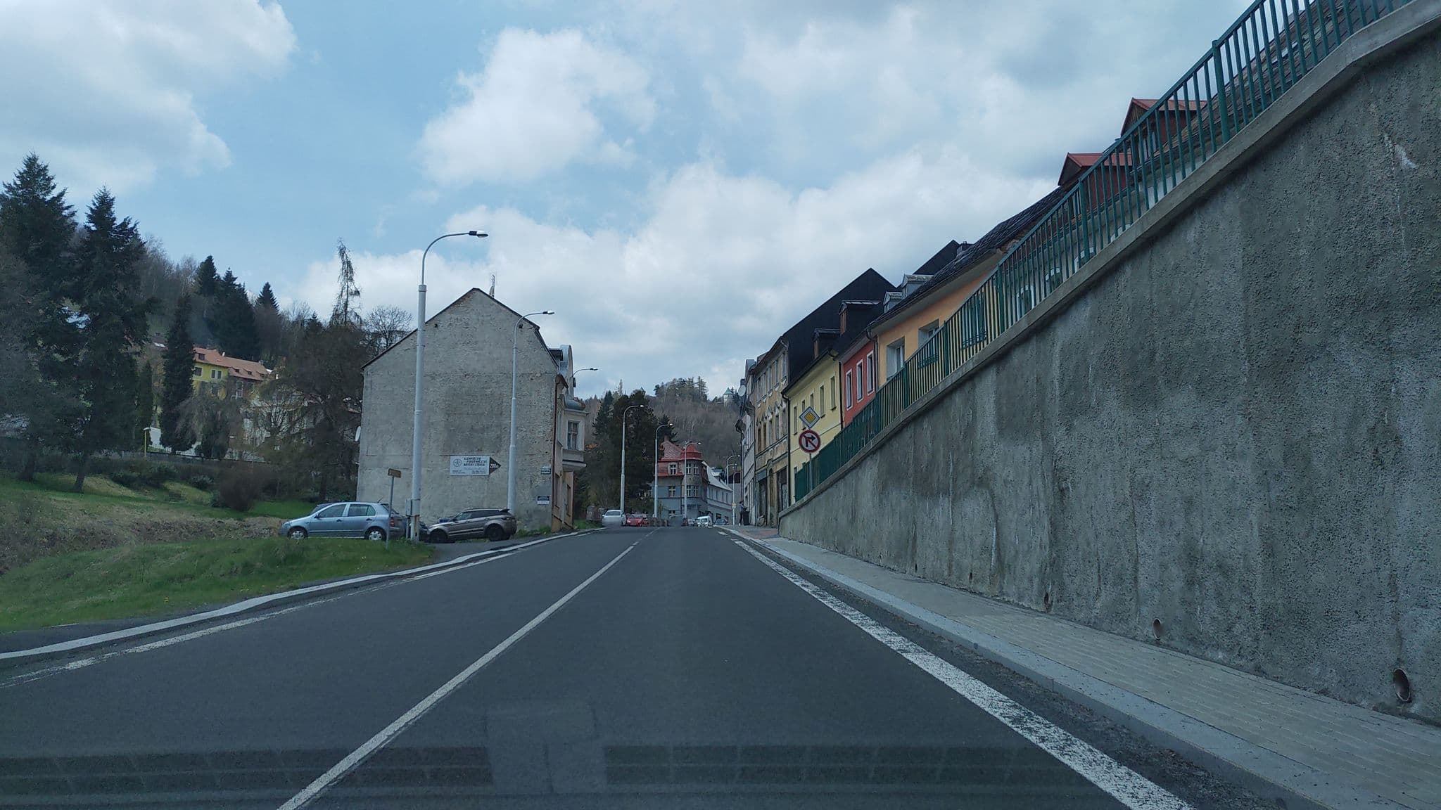 Street view near Sport Hotel Můstek, Jáchymov — © ondrejsuchy (CC BY-SA · Mapillary)